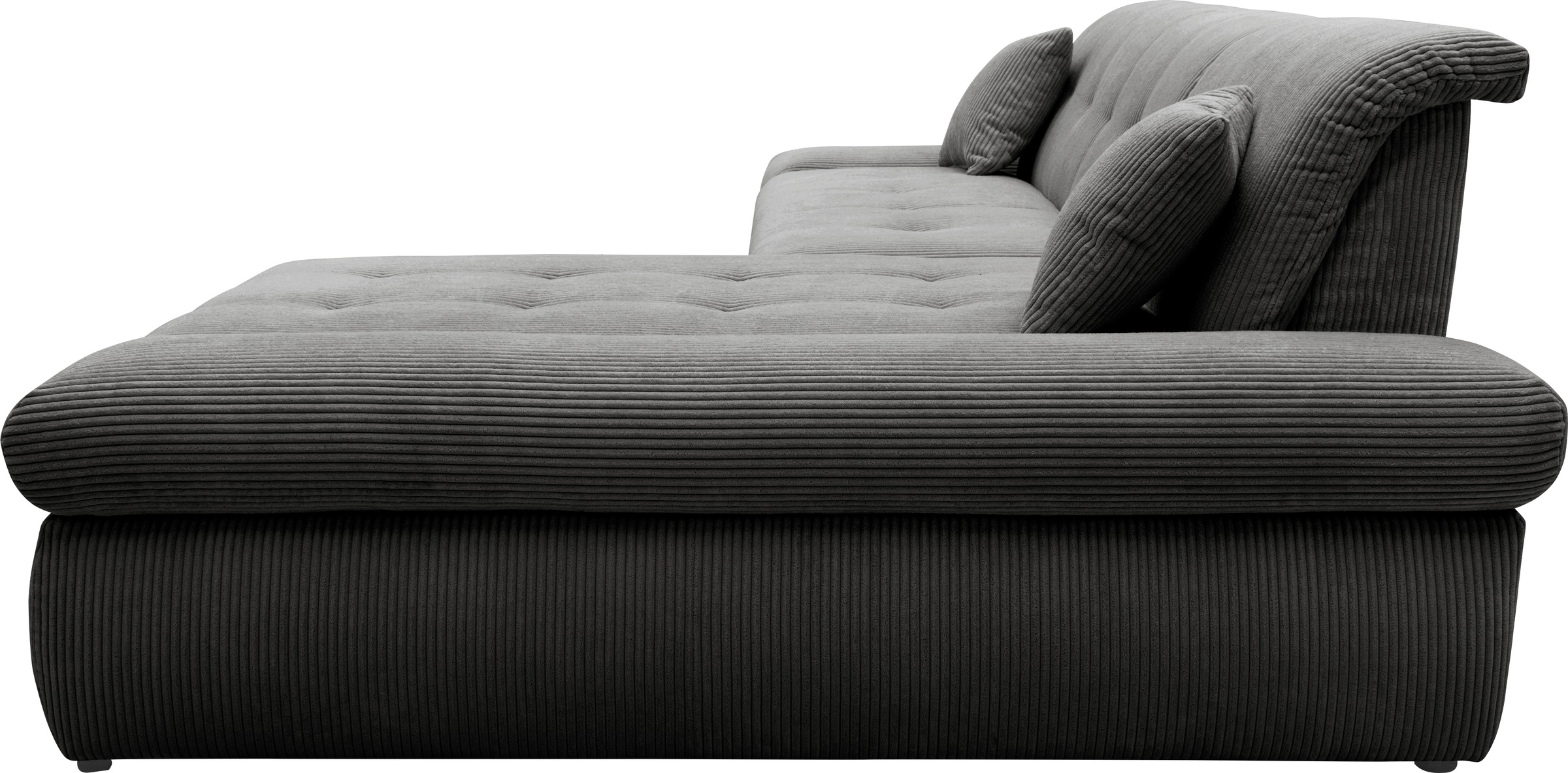 DOMO collection Ecksofa »Moric, L-Form, XXL-Sofa - Breite 300cm«, wahlweise mit Bettfunktion und Armteilverstellung, Cord