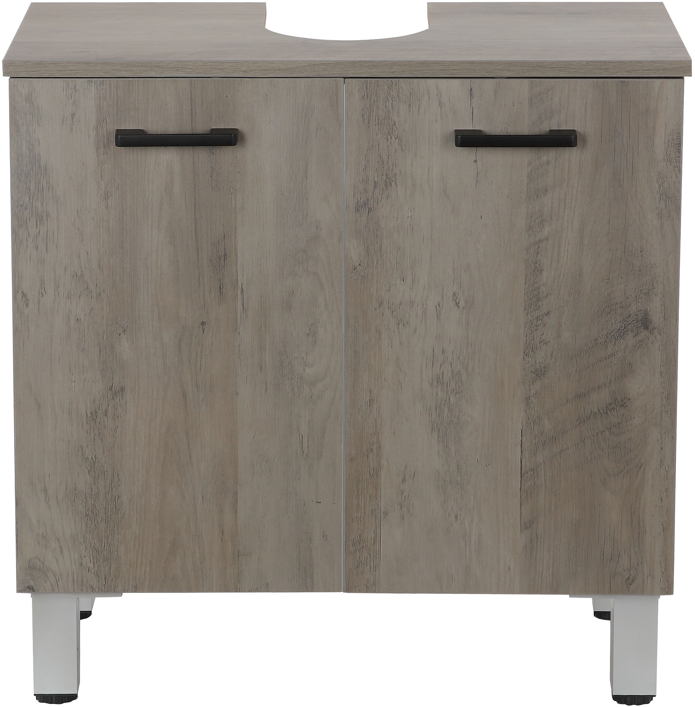 welltime Waschbeckenunterschrank »Florenz,Breite 60cm, 2 Tür, 2 Fächer, mit Siphonausschnitt, MDF-Front« in verschiedenen Farben erhältlich, Badmöbel, Badschrank, Kommode, Bad