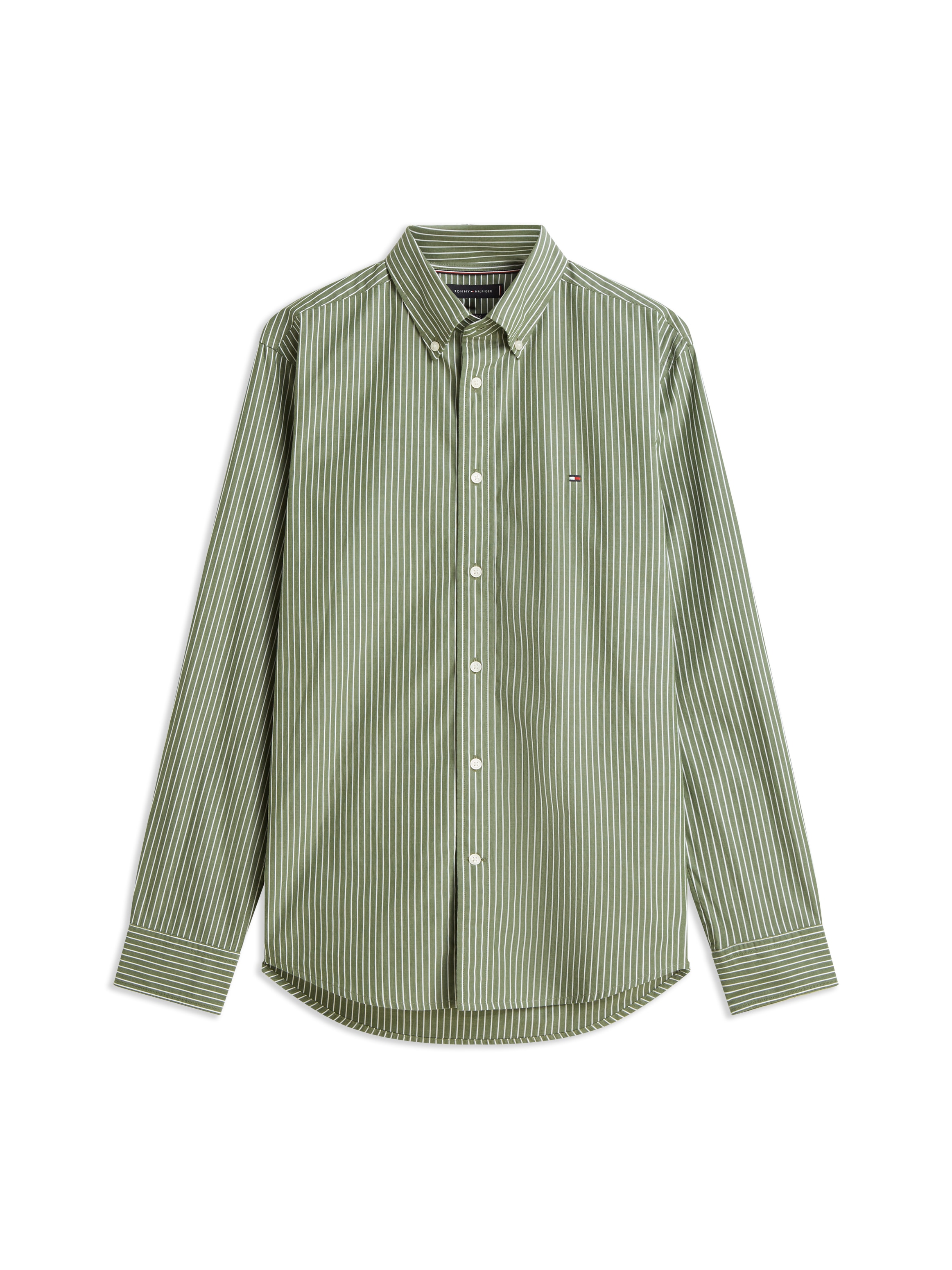 Tommy Hilfiger Langarmhemd »CORE HAIRLINE POPLIN« regular fit, Button-down-Kragen, fein gestreift