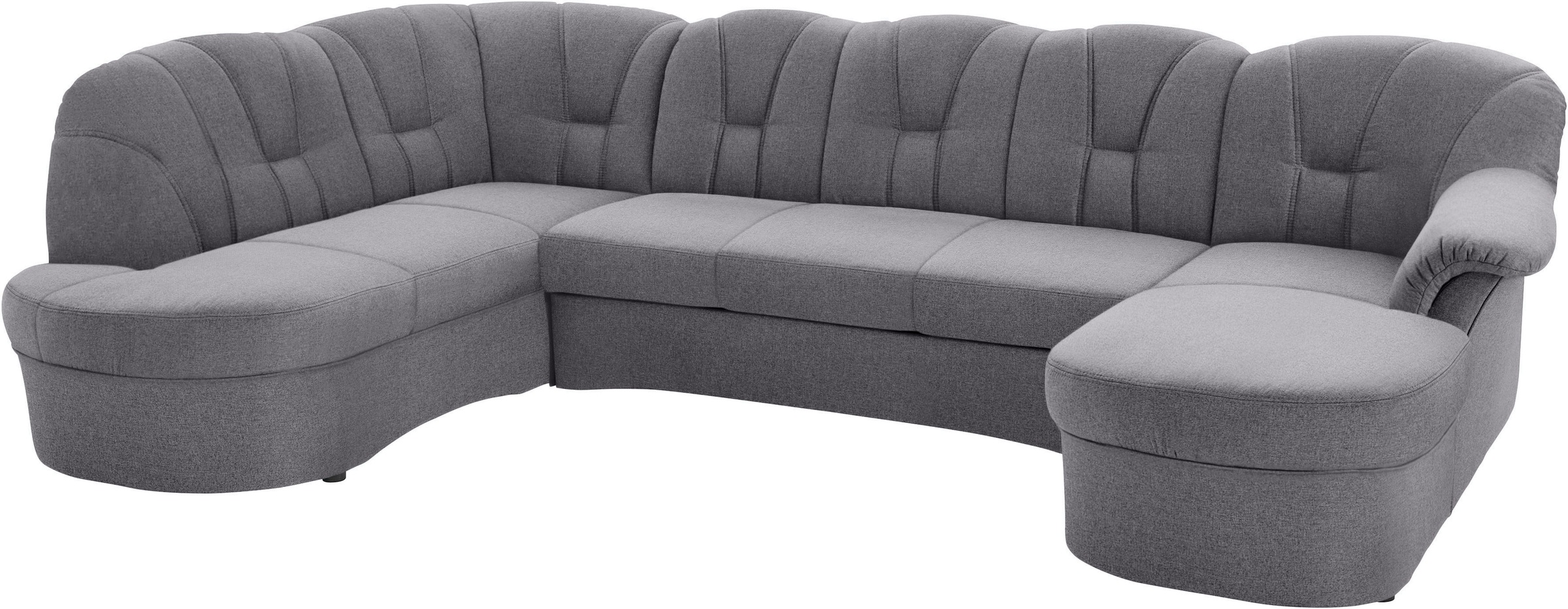 DOMO collection Wohnlandschaft »Papenburg U-Form« in großer Farbvielfalt, wahlweise Bettfunktion, frei im Raum stellbar