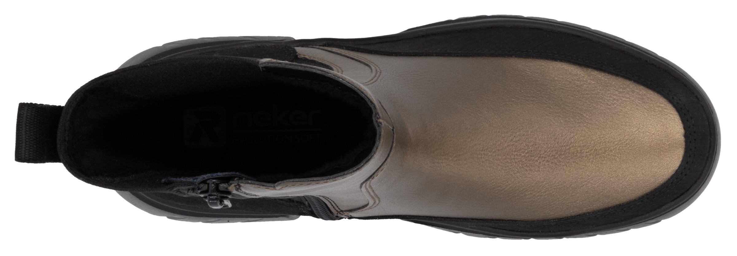 Rieker EVOLUTION Chelseaboots, Schlupfboots, Stiefelette mit praktischem Innenreißverschluss