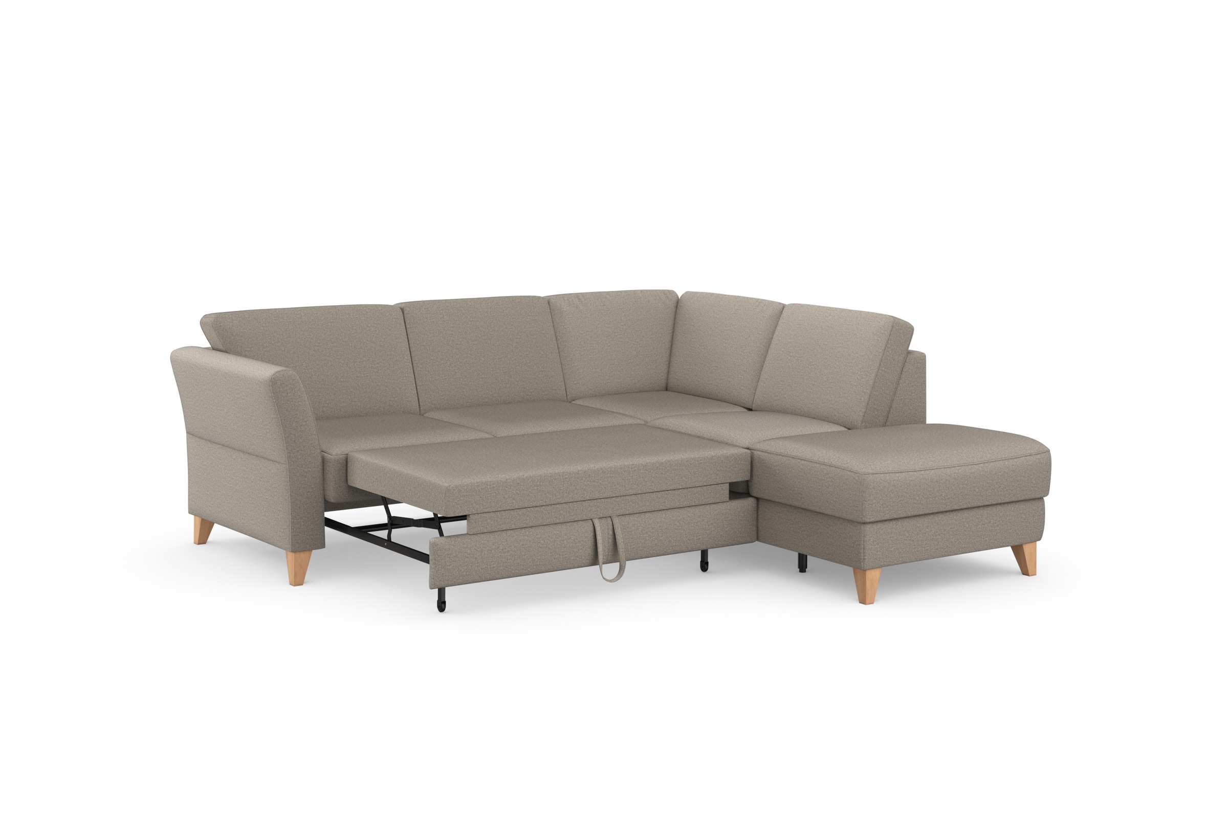sit&more Ecksofa »Visby L-Form«, Wahlweise mit Bettfunktion und Stauraum, frei im Raum stellbar