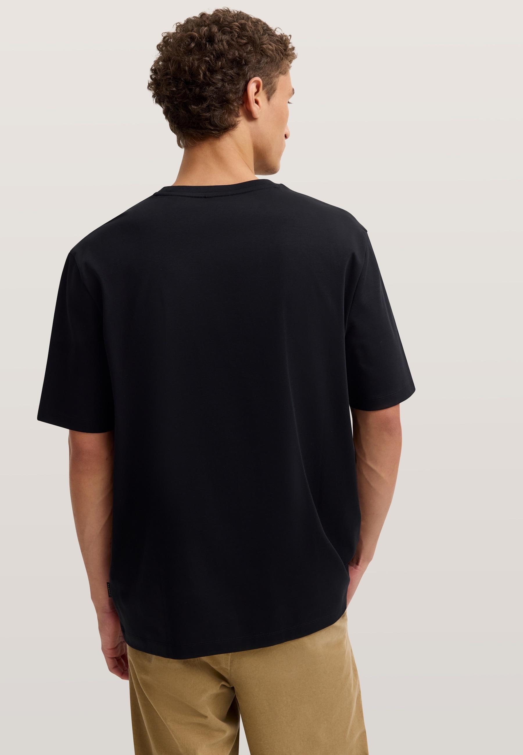 bugatti T-Shirt elegant mit Rundhals