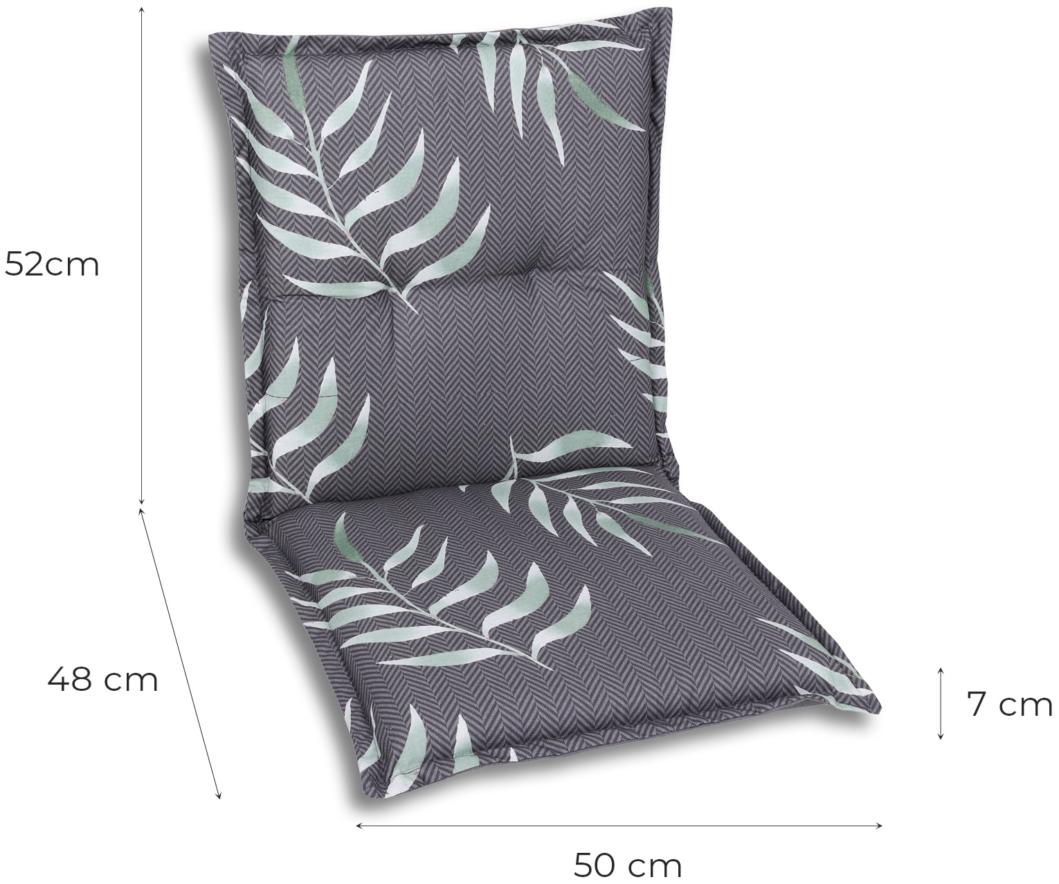 GO-DE Sitzauflage Maße ca.: 50 cm x 100 cm x 7 cm