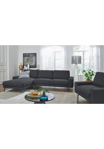 hülsta sofa Ecksofa »hs.450«, Armlehne breit niedrig, Breite 274 cm, Alugussfuß... kaufen