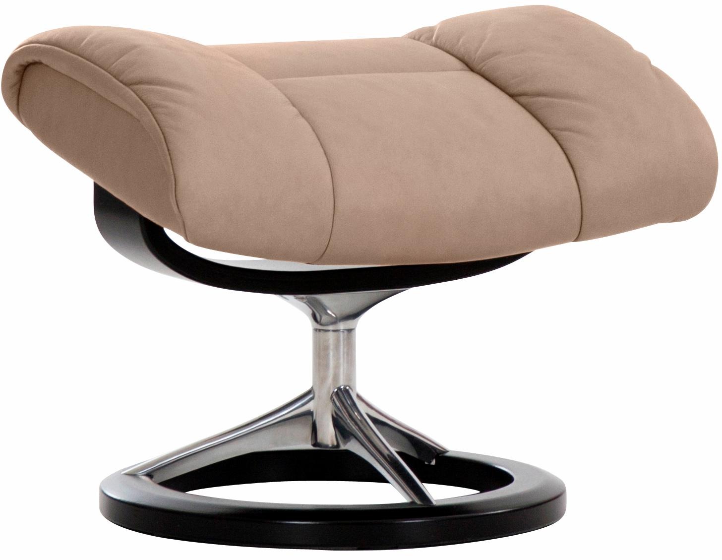 Stressless® Relaxsessel »Ruby«, (Set, Relaxsessel mit Hocker), mit Signature Base, Größe L, Gestell Eiche, Wenge, Braun & Schwarz