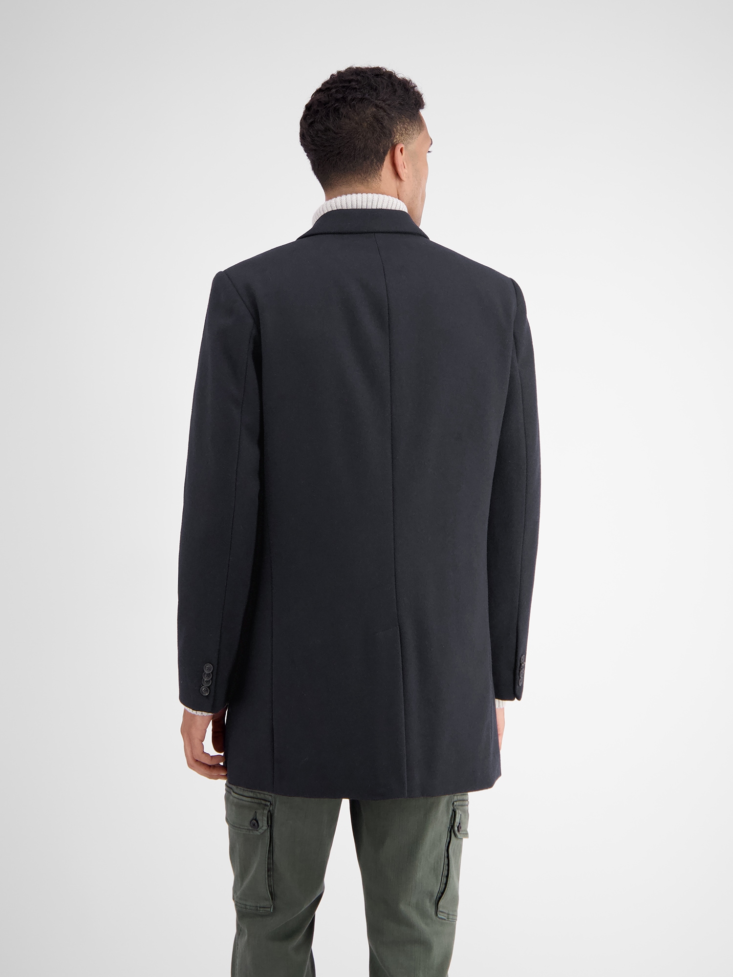 LERROS Langjacke »LERROS Eleganter Mantel mit Reverskragen und Wollanteil«, ohne Kapuze, Keine Angabe