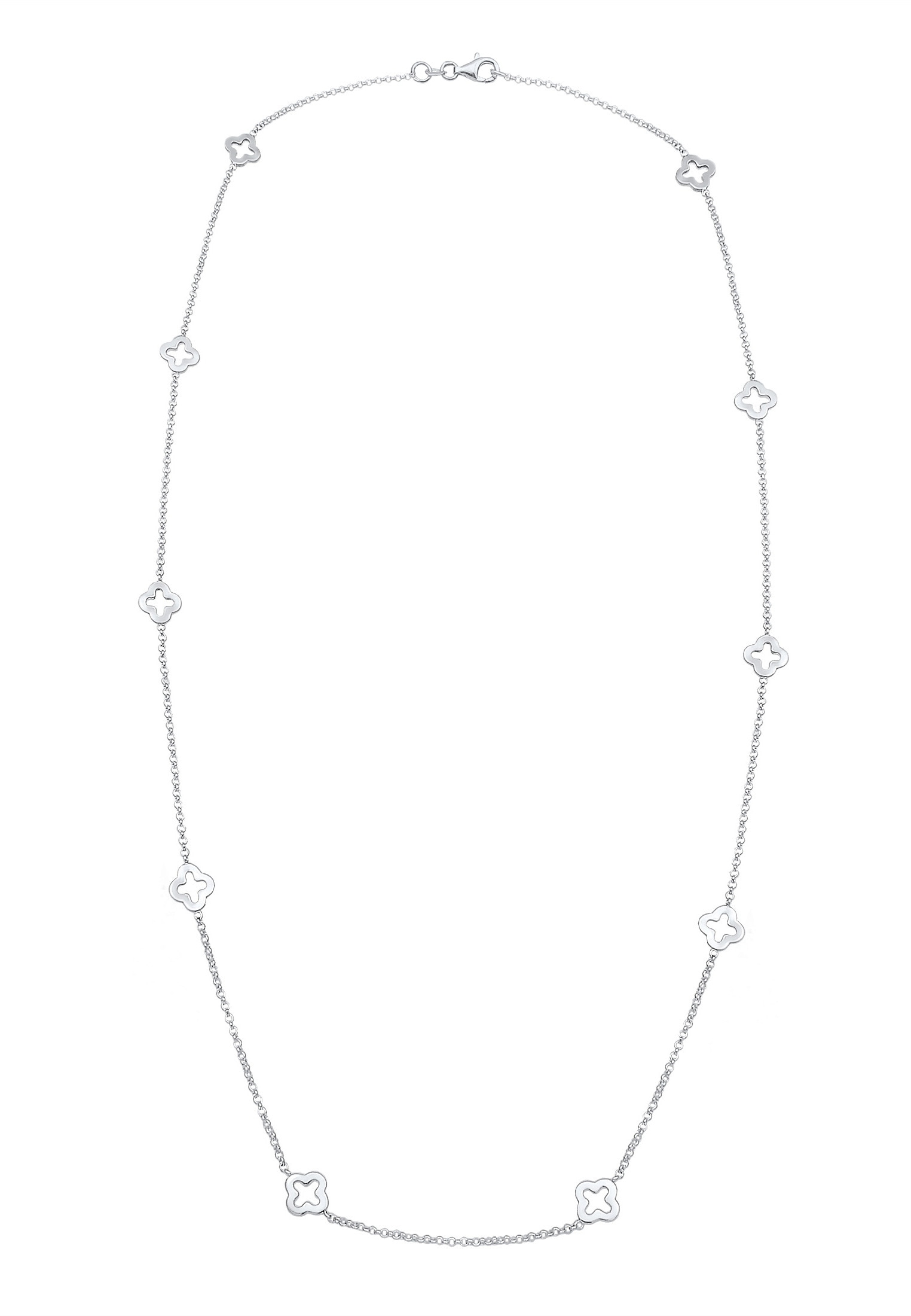 Elli Lange Kette »Halskette Kleeblatt Glücksbringer 925 Sterling Silber«