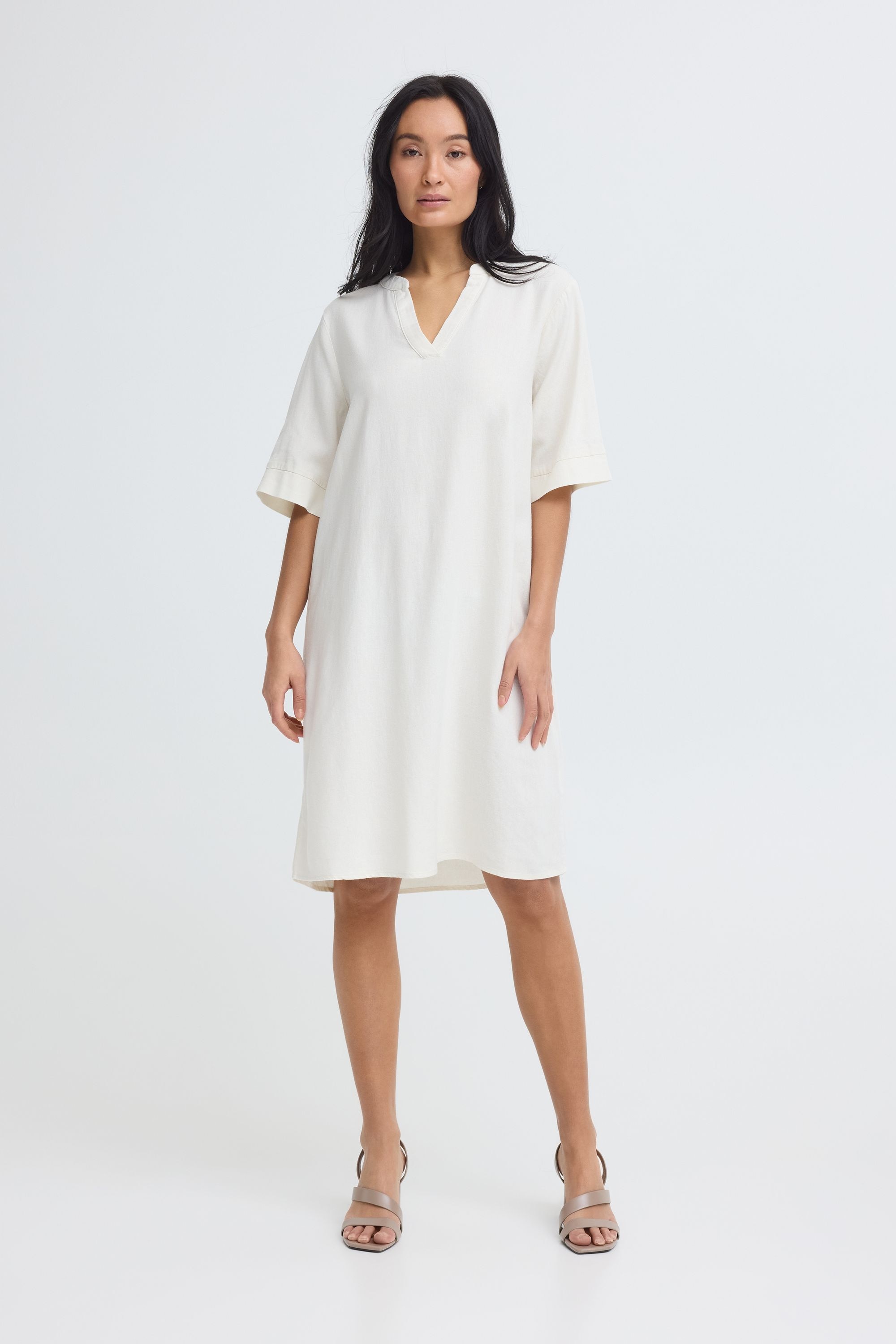 OXMO Minikleid »Minikleid OXNInna Linen Mix«