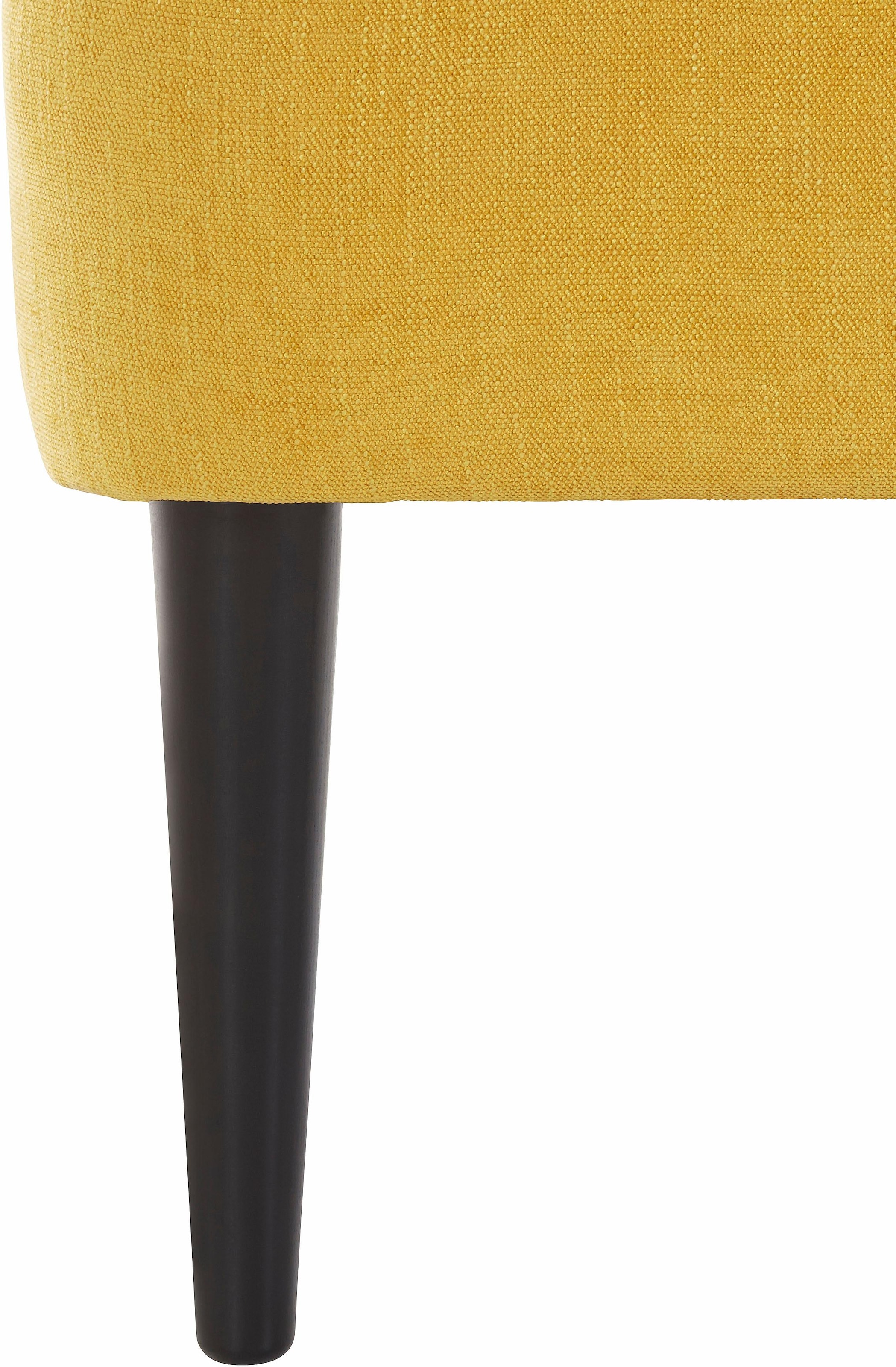 ATLANTIC home collection Cocktailsessel »Jan« mit Wellenunterfederung, Massivholzfüße