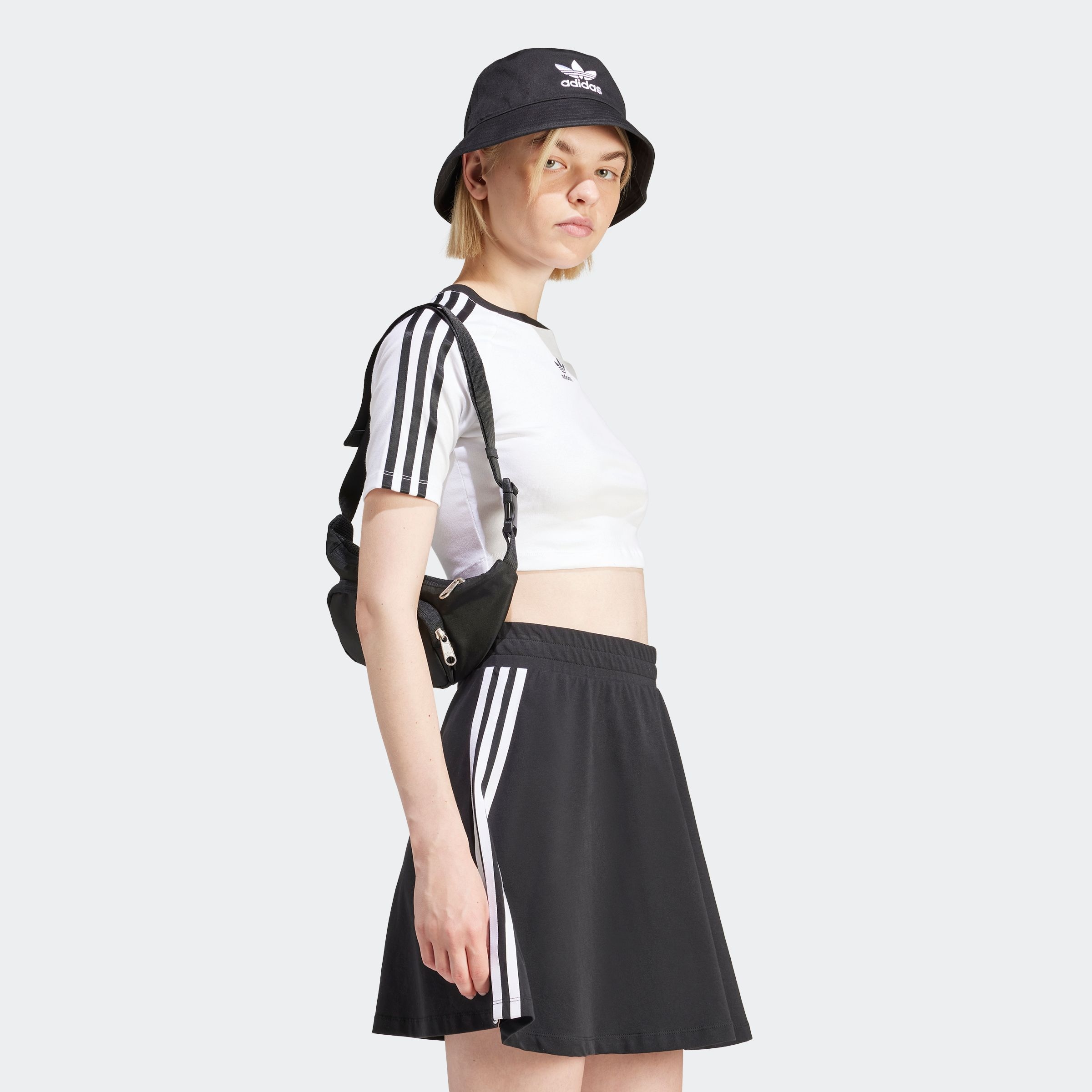 adidas Originals T-Shirt »3 S BABY TEE«, Cropped drei Streifen Shirt