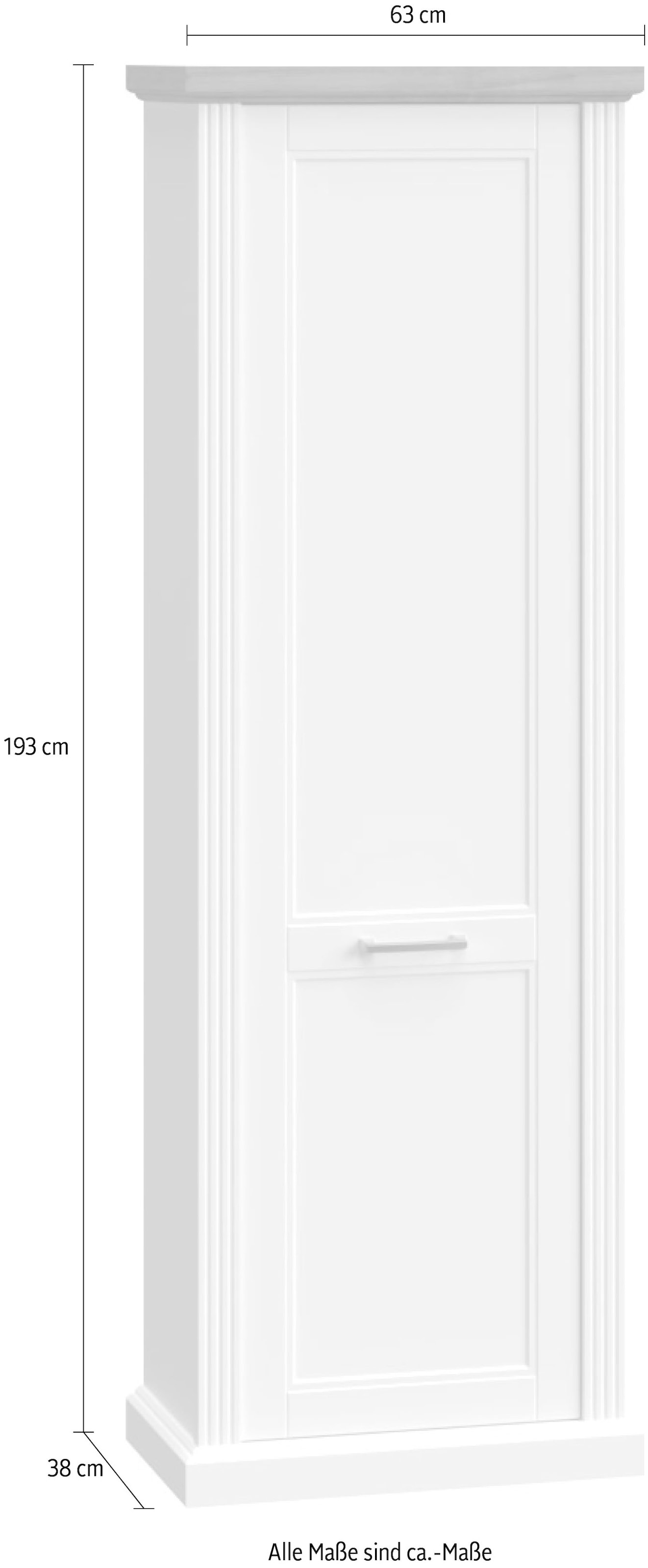 Home affaire Garderobenschrank »Tara«, hochwertig UV lackiert, Soft-Close-Funktion