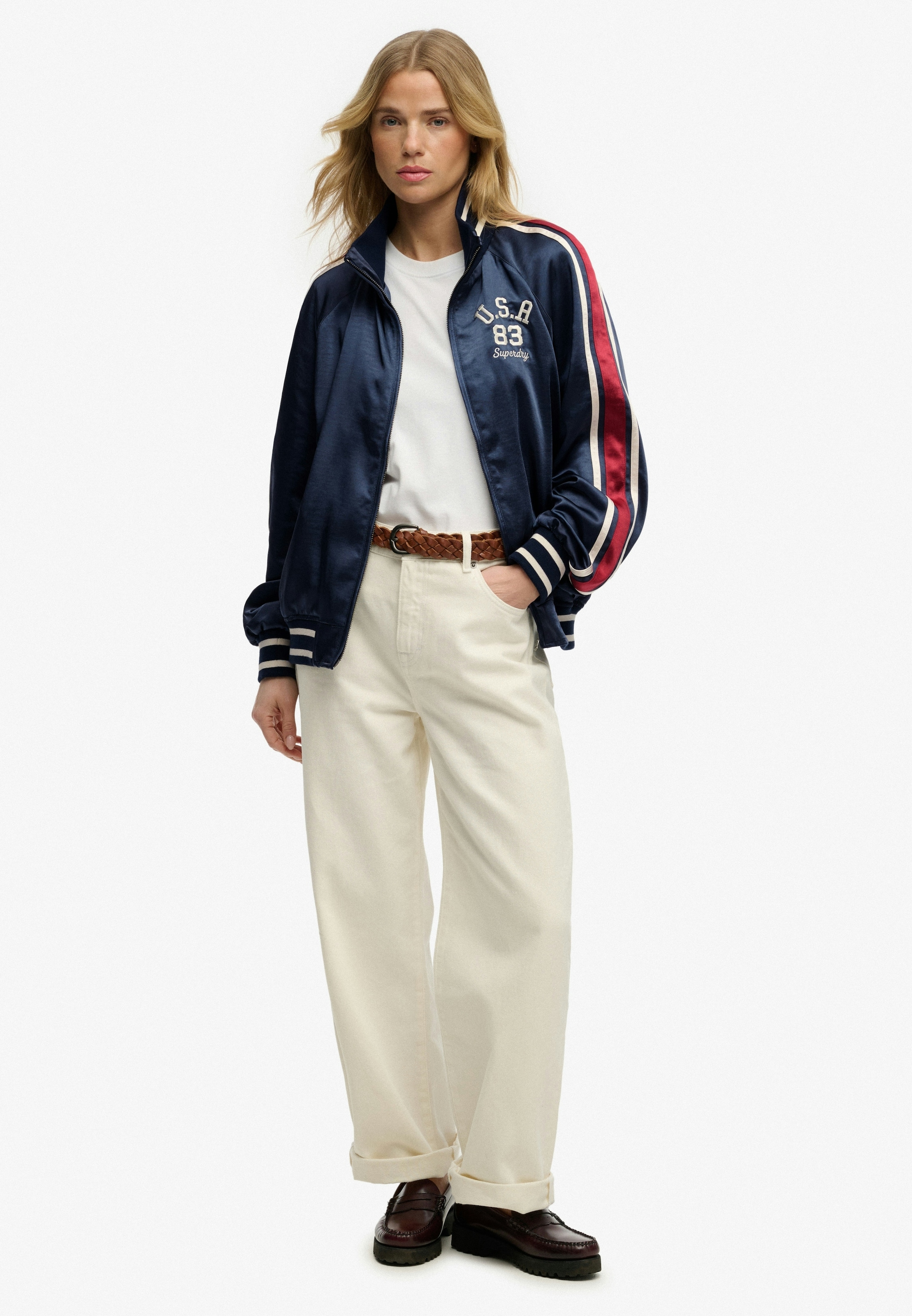 Superdry Blouson »SUIKA TRACK JACKET« Kunstfaser, oversize