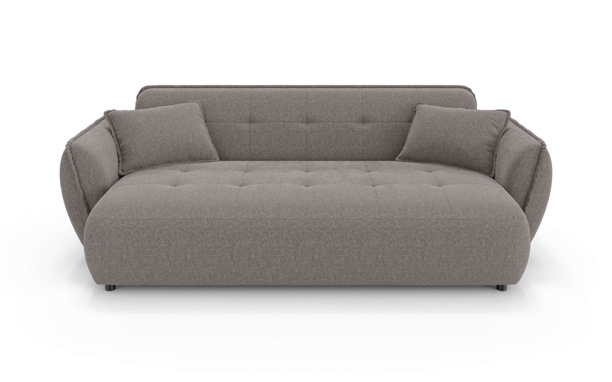 Home affaire Big-Sofa »MIRELDA Design-Sofa mit Steppungen, hoher Sitzkomfort, Breite 251 cm« elegant und bequem, enthält 2 Zierkissen, belastbar bis 480kg