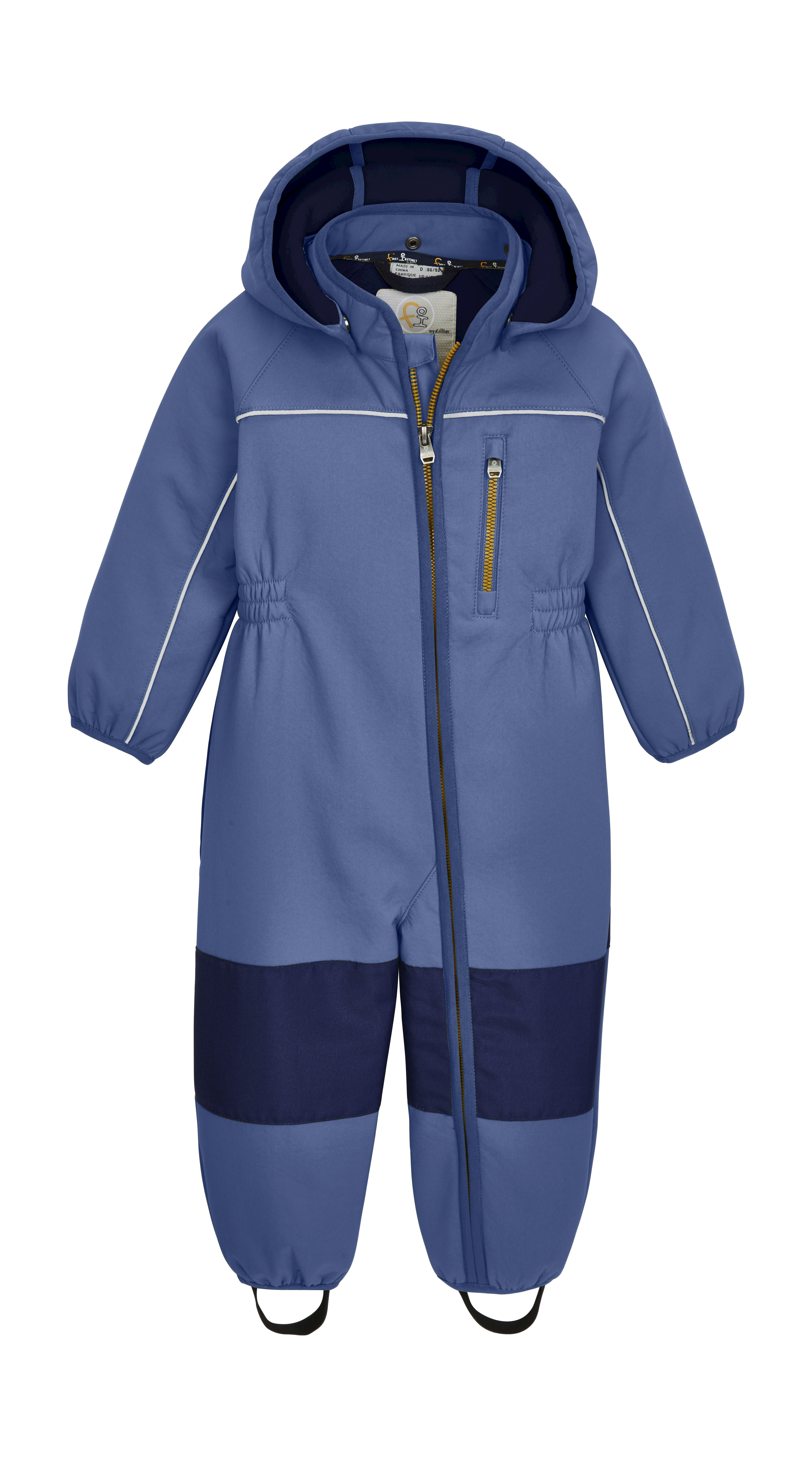 First Instinct By Killtec Mädchen Regenanzug »FIOS 13 MNS ONPC« Softshellanzug: wasserabweisend in blau, Größe 86/92
