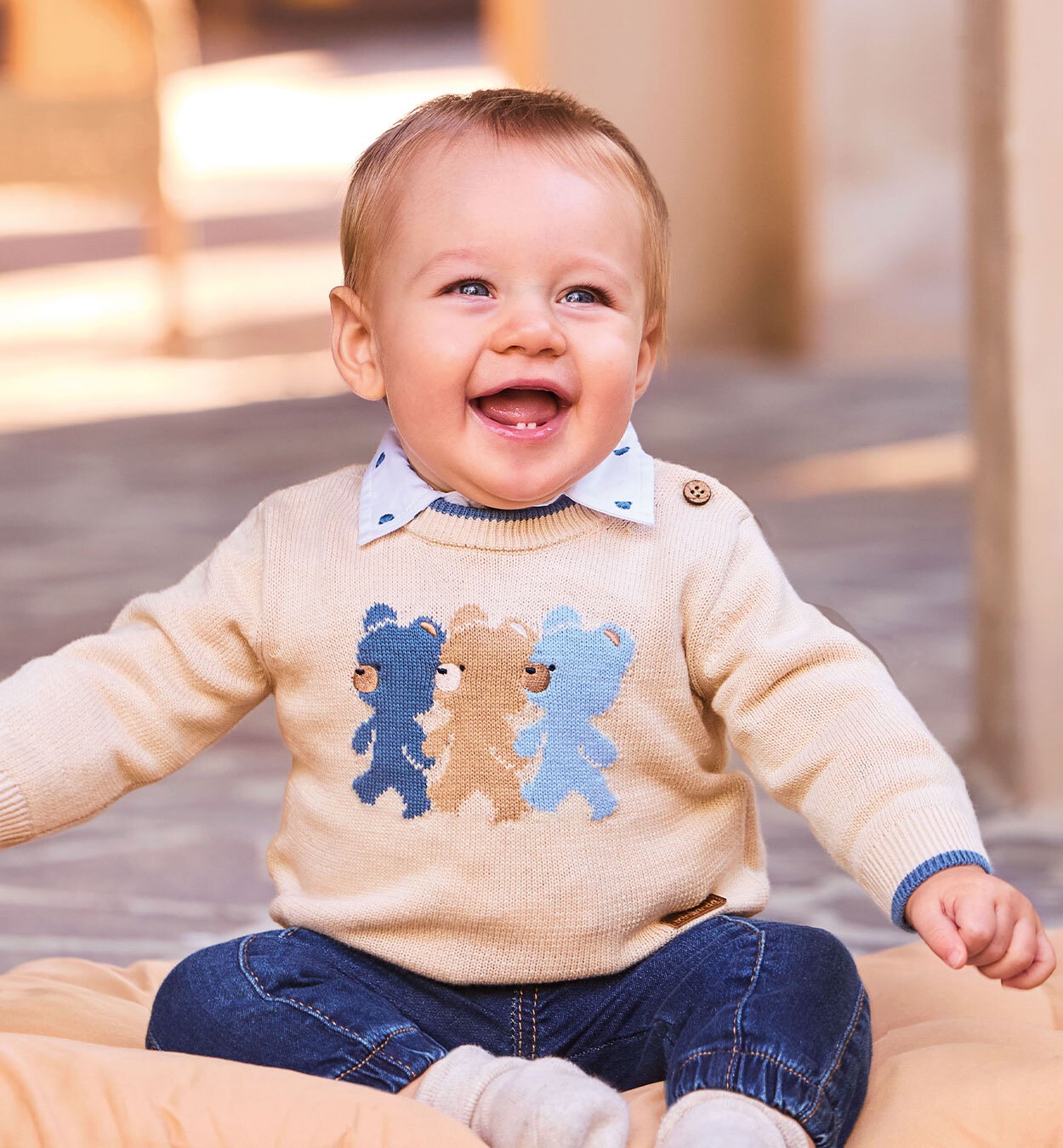 Minibanda Longstrickjacke »BABY BOY KNITWEAR«