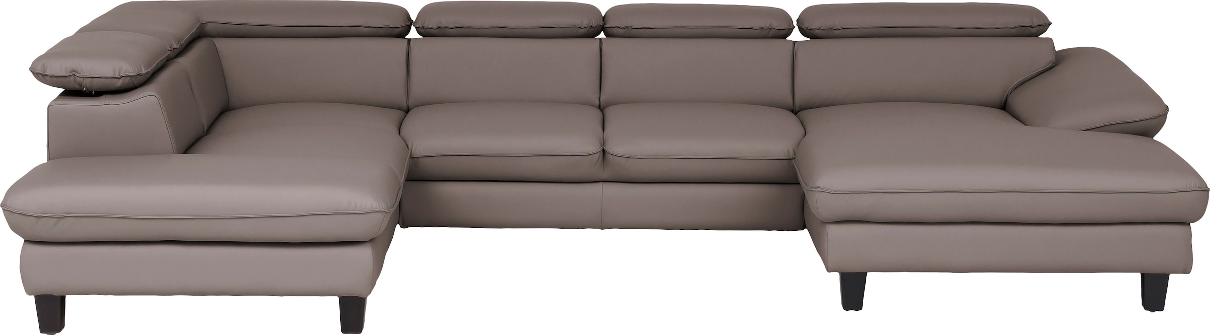 Home affaire Wohnlandschaft »Pilot U-Form« mit Kopfteilverstellung, wahlweise mit Bettfunktion & Bettkasten