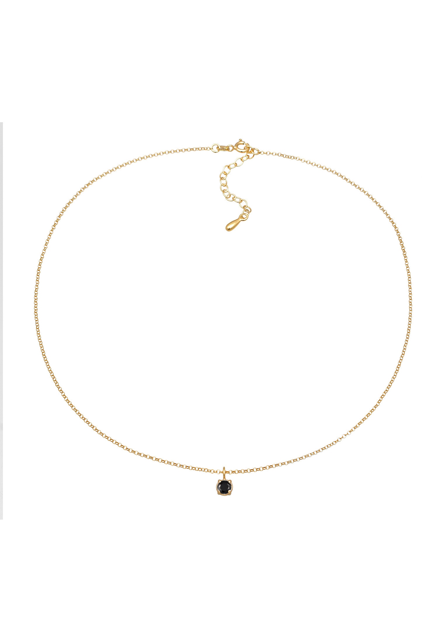Elli Choker »Halskette Choker Zirkonia Solitär Basic 925 Sterling Silber«