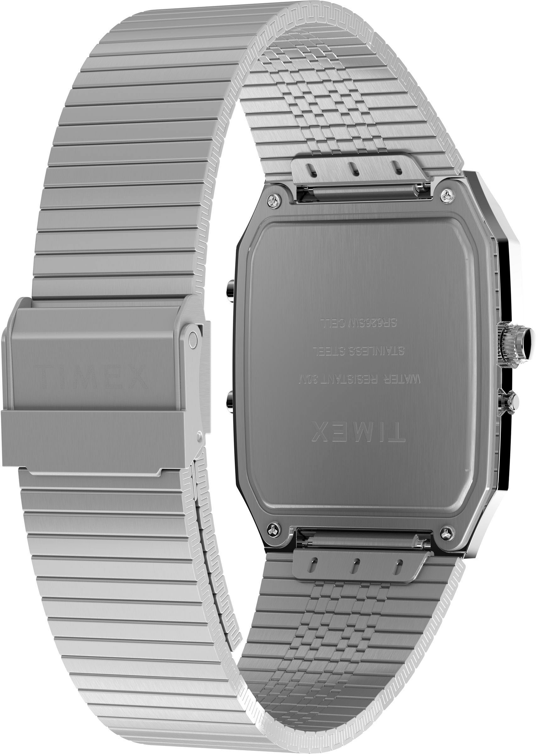 Timex Quarzuhr »REISSUE« Armbanduhr, Herrenuhr, Damenuhr,digital,Edelstahlarmband