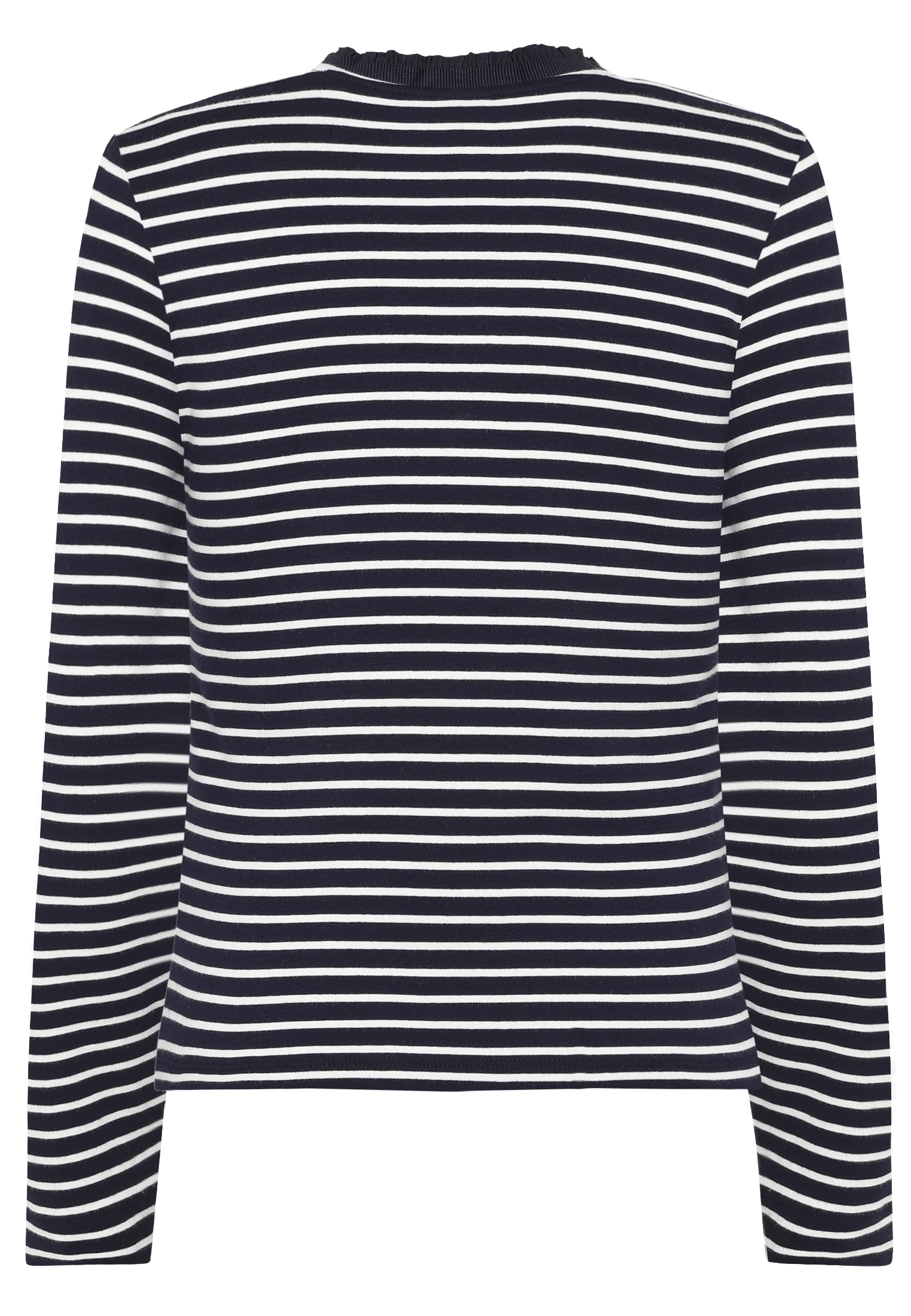 Zero 3/4-Arm-Shirt »Ringelshirt mit Knopfleiste«