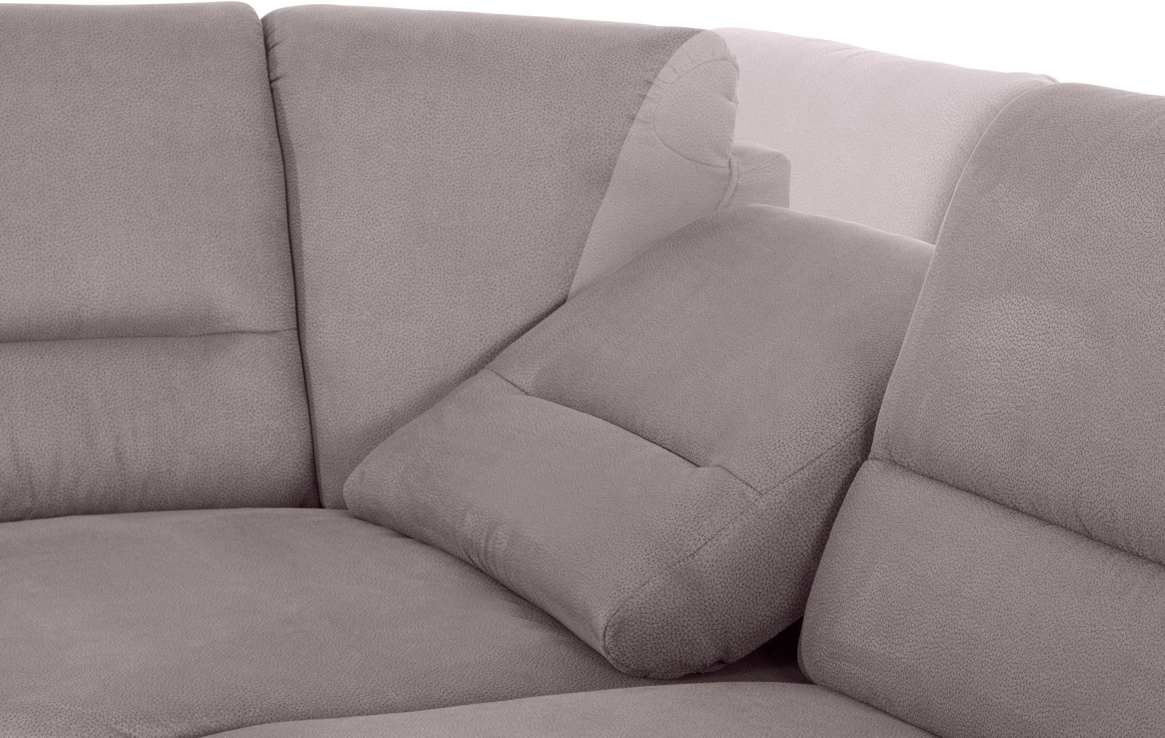 Places of Style Ecksofa »Cardoso L-Form«, mit Trapezecke für mehr Sitzkomfort, wahlweise auch mit Bettfunktion