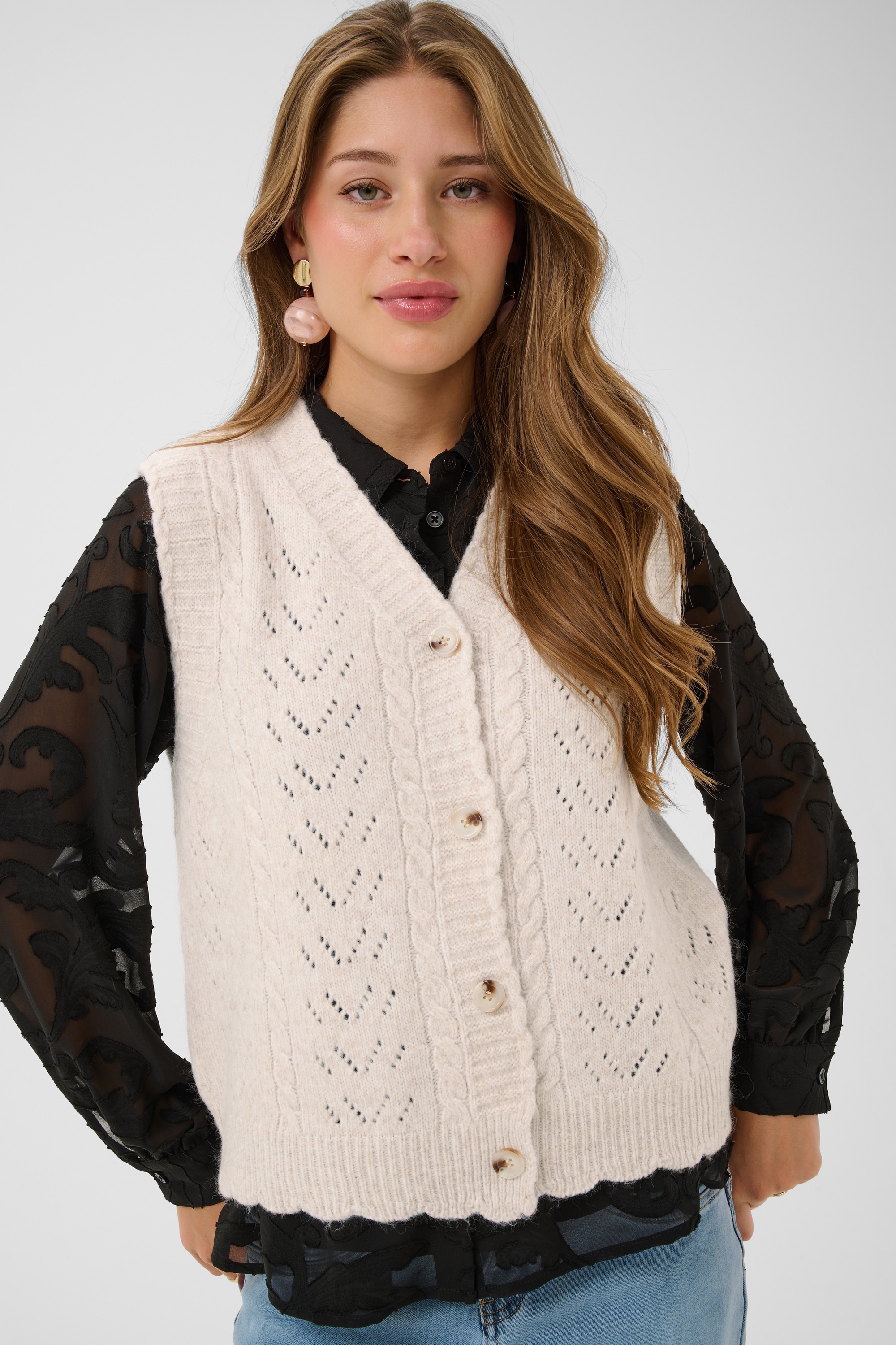 Cream Strickjacke »Cream Strickweste CRUllea«