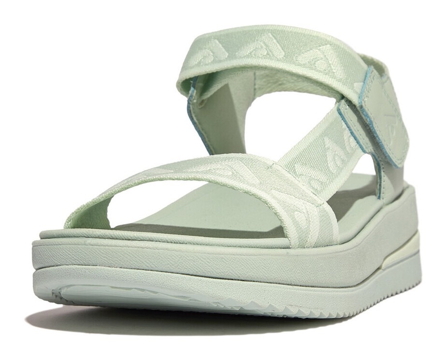 Fitflop Sandale »SURFF WEBBING BACK«, Sommerschuh, Sandalette, Keilabsatz, mit Microwobbleboard - Fußbett