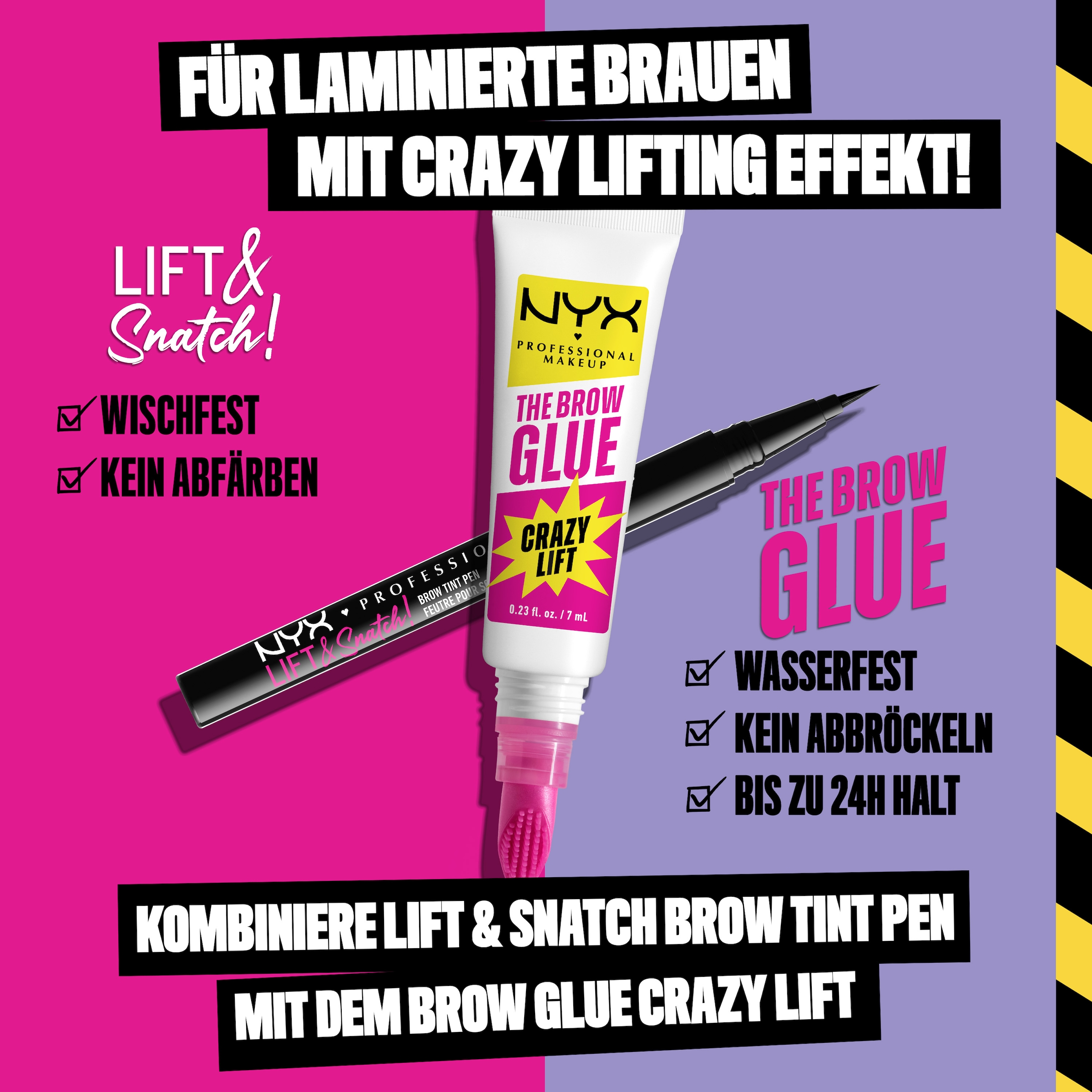 NYX Augenbrauen-Gel »NYX Professional Makeup The Brow Glue Crazy Lift«