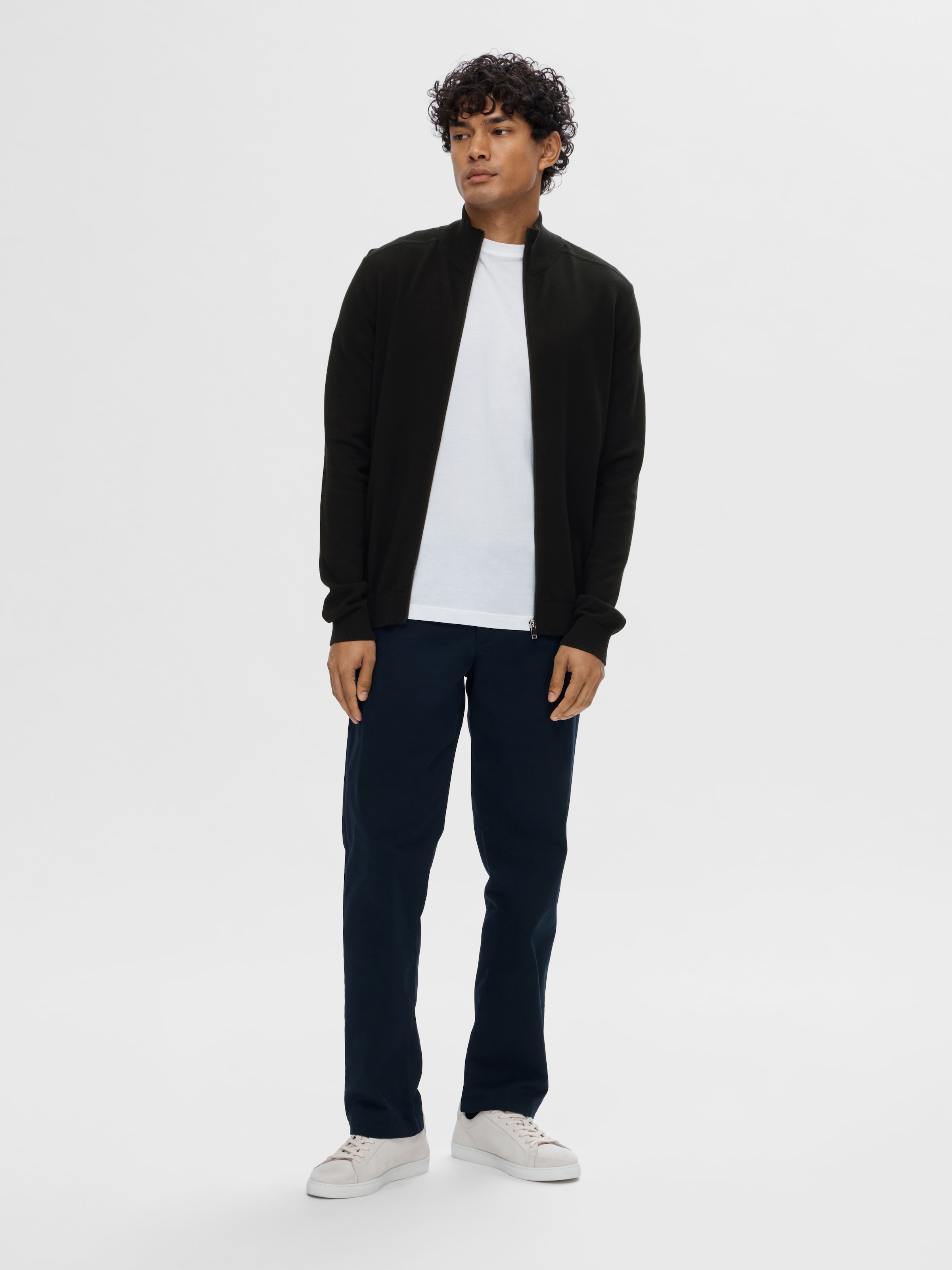 SELECTED Strickjacke »SLHBERG FULL ZIP CARDIGAN NOOS«