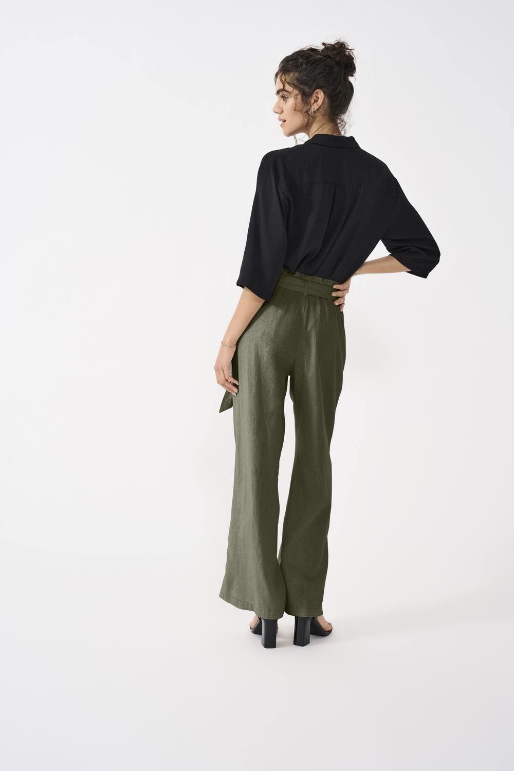 JDY Culotte »JDYSAY MW LINEN BELT PANT WVN NOOS«