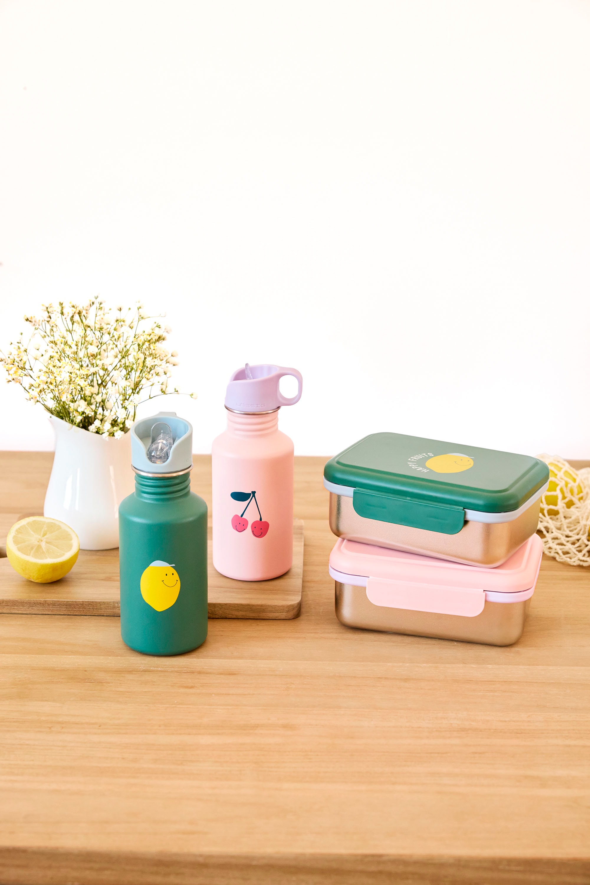 LÄSSIG Trinkflasche »Happy Fruits Kirsche« inkl. Sportverschluss