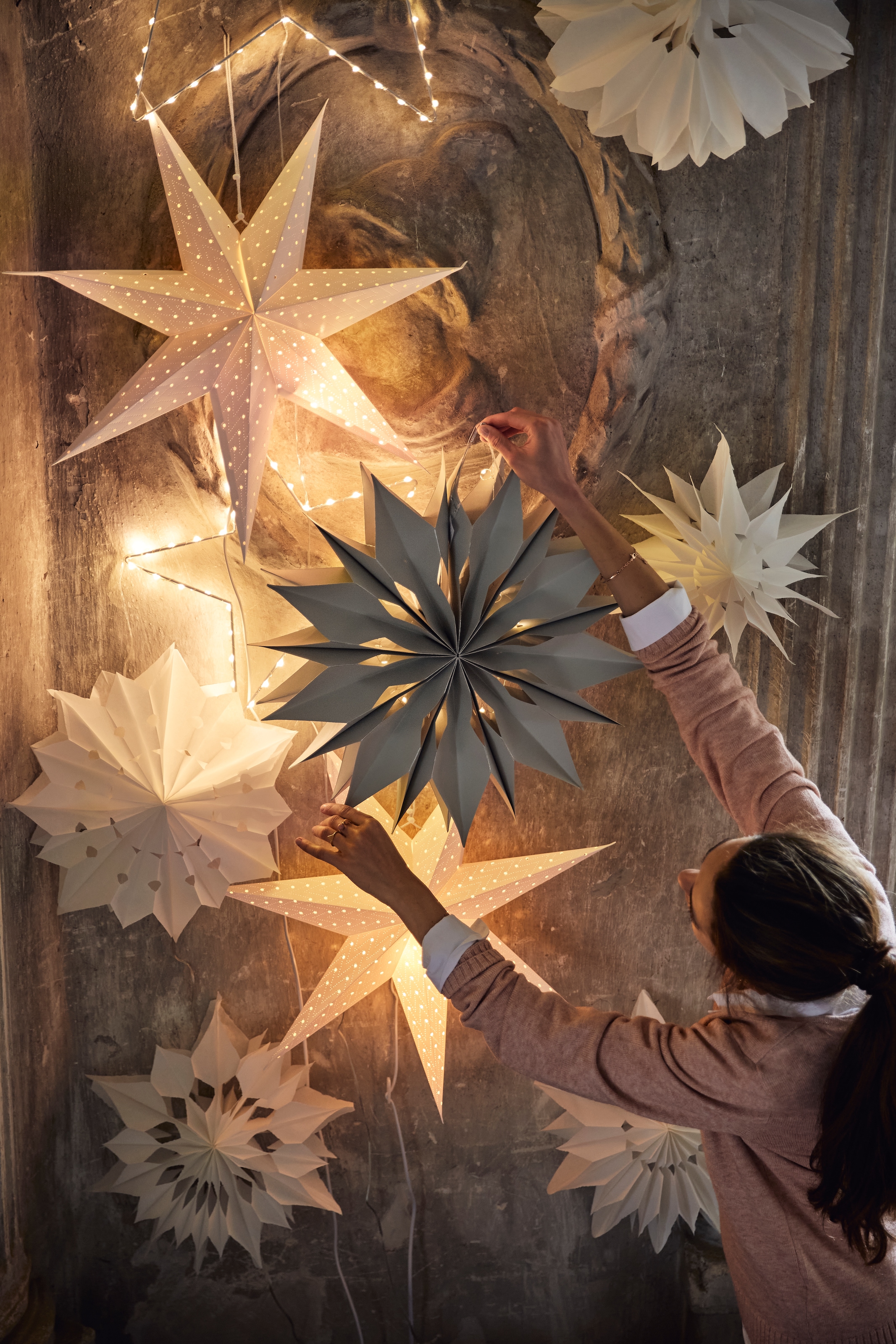 AM Design LED Stern, Weihnachtsstern aus Draht, mit Öse zum Aufhängen,Weihnachtsdeko  aussen bestellen online bei OTTO
