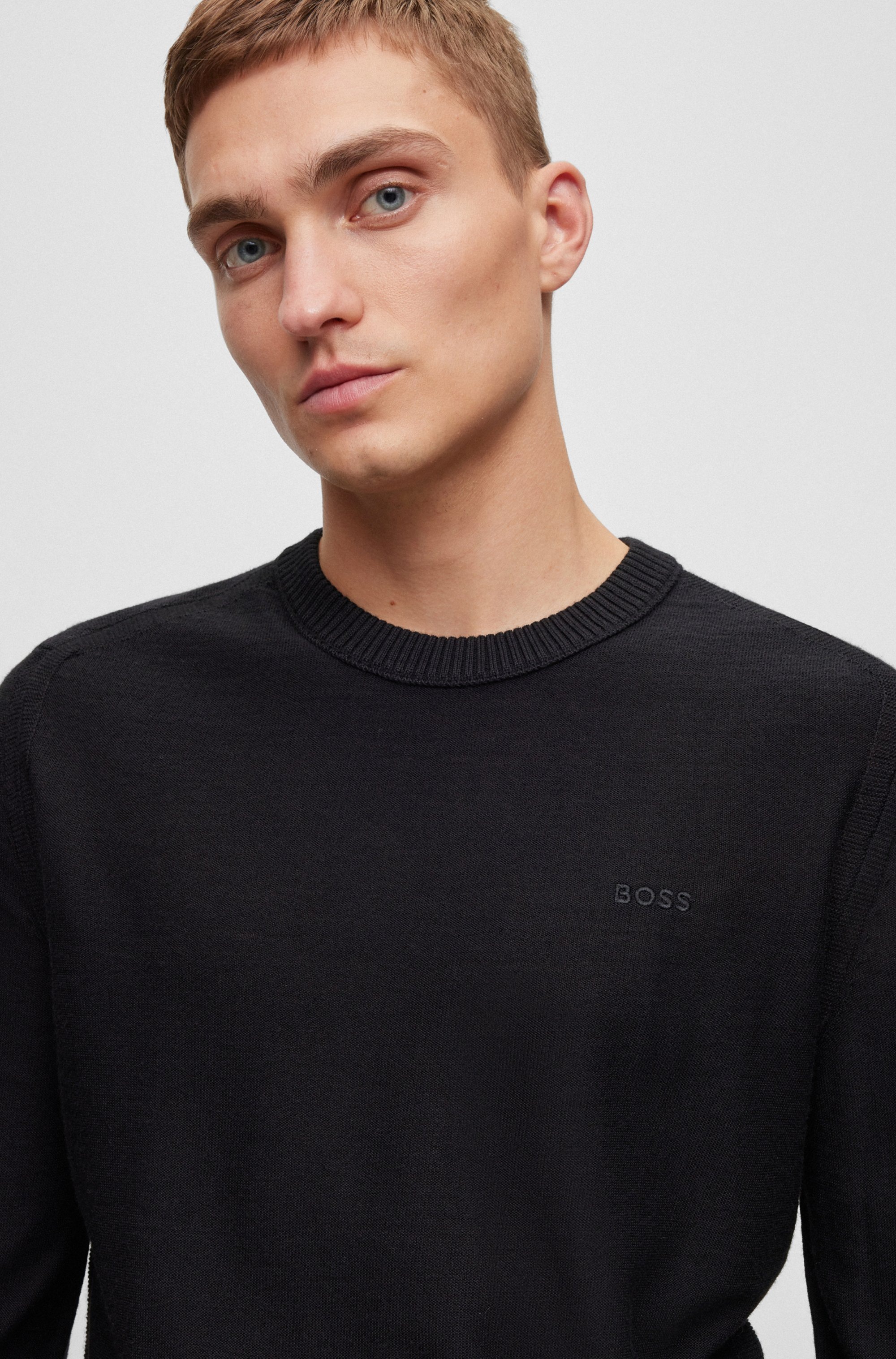 BOSS ORANGE Strickpullover »Avac«, mit Schurwolle