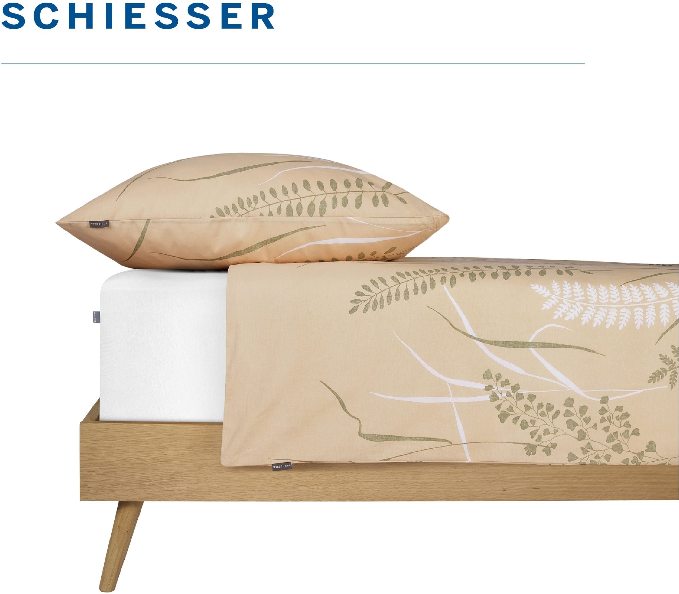 Schiesser Bettwäsche »Annic aus weicher Baumwolle in floralem Dessin« 2 Stk. OEKO-TEX® MADE IN GREEN