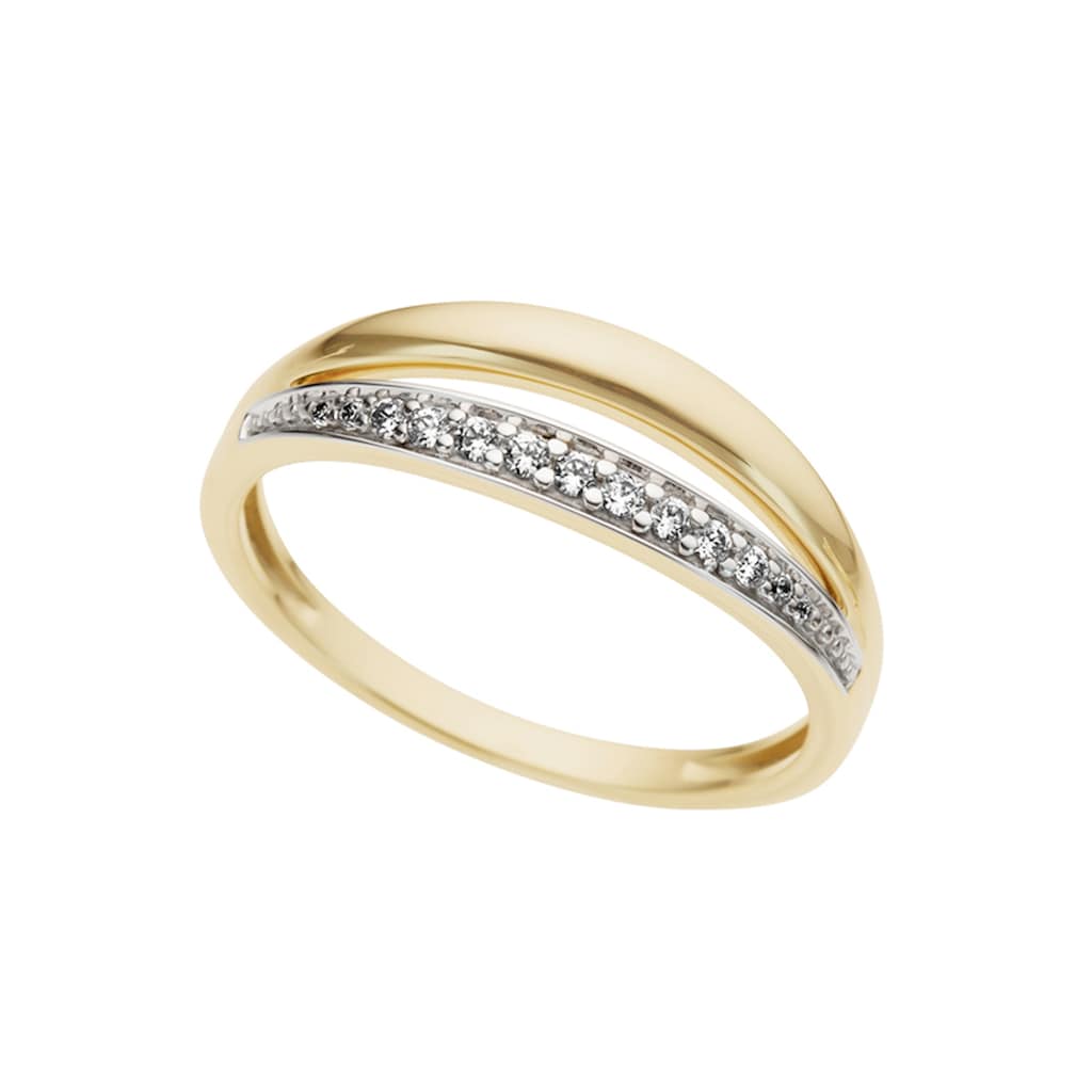 Firetti Diamantring »Schmuck Geschenk Gold 333 Damenring Goldring Diamant«