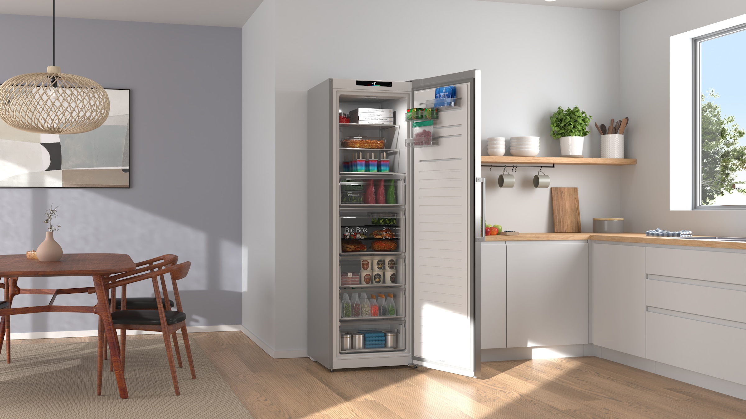 BOSCH Gefrierschrank Serie 4 »GSN36VLDG« 186,2 cm hoch 59,5 cm breit Nie wieder abtauen mit leisem No Frost Gefrierschrank.