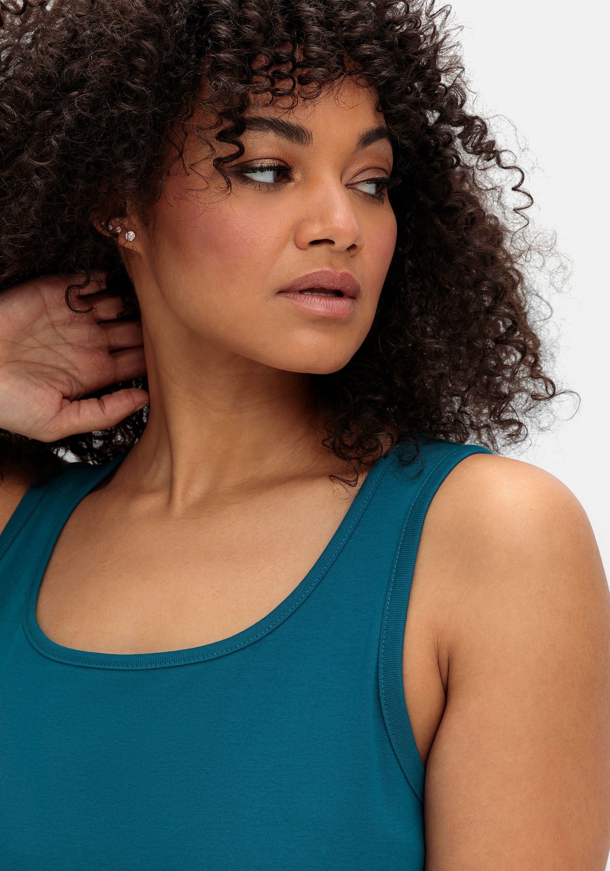 Sheego Tanktop »Tanktop aus reiner Baumwolle«