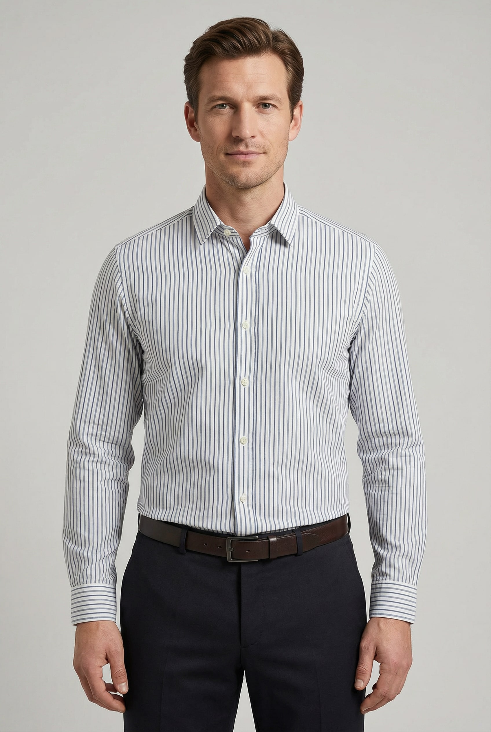 OLYMP Langarmhemd Freizeithemd, regular fit, Kentkragen