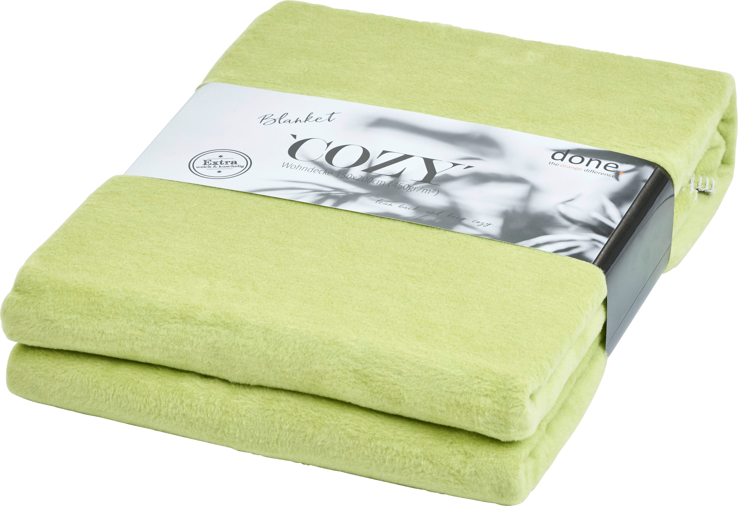 done.® Wohndecke »Cozy« geketteltem Zierstich, Baumwolle, unifarben