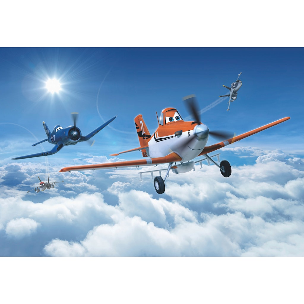 Komar Fototapete »Planes Above the Clouds«, bedruckt-Comic