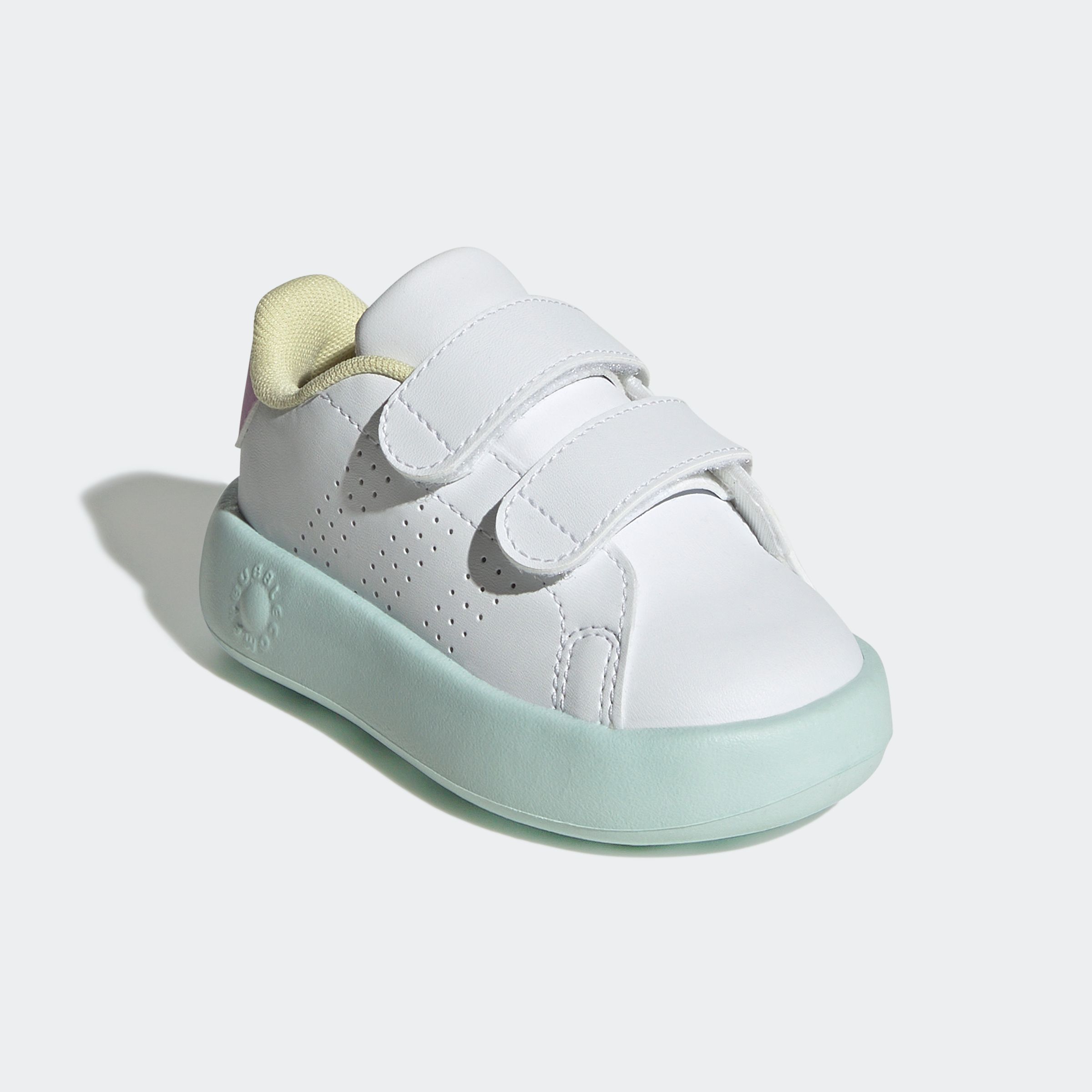 Adidas Sportswear Mädchen Klettschuh »ADVANTAGE KIDS« Design auf den Spuren des adidas Stan Smith in weiß, Größe 24