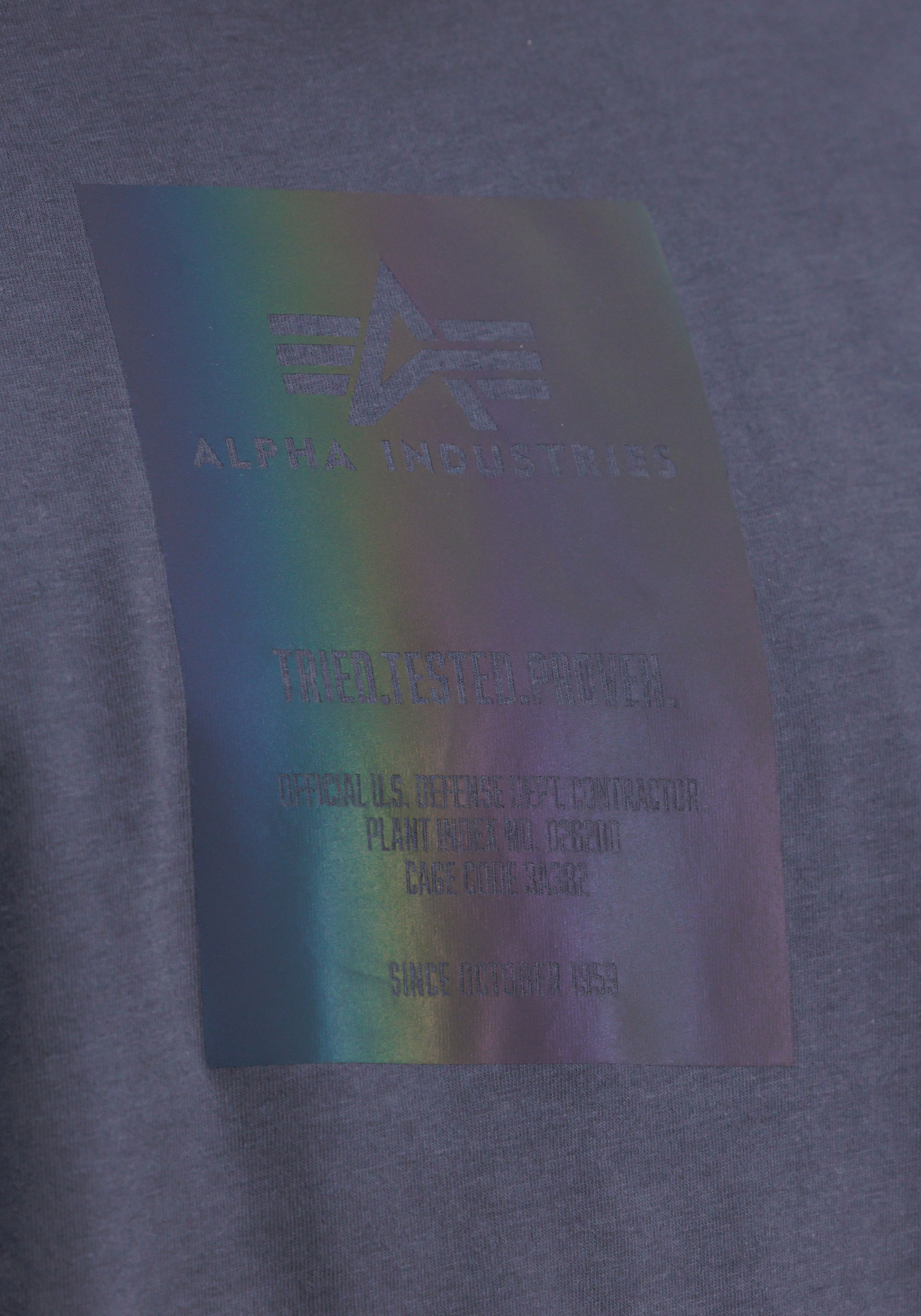Alpha Industries T-Shirt »Rainbow Reflective Label T-Shirt«