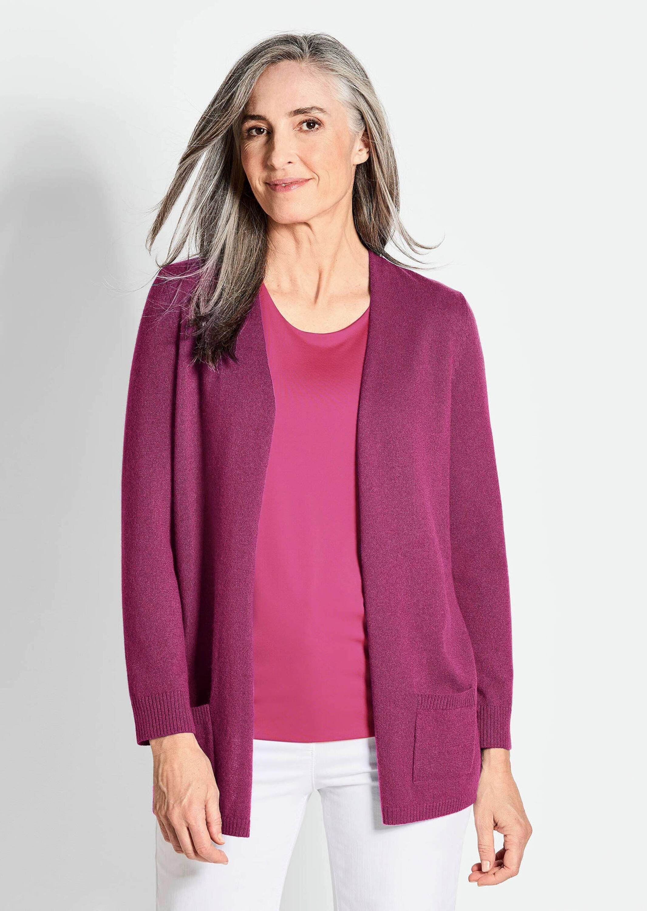 GOLDNER Strickjacke »Langarm Feinstrick-Cardigan«