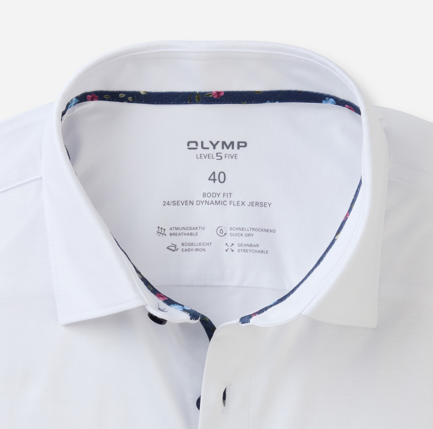 OLYMP Langarmhemd »24/7 - Level 5 - Jersey«
