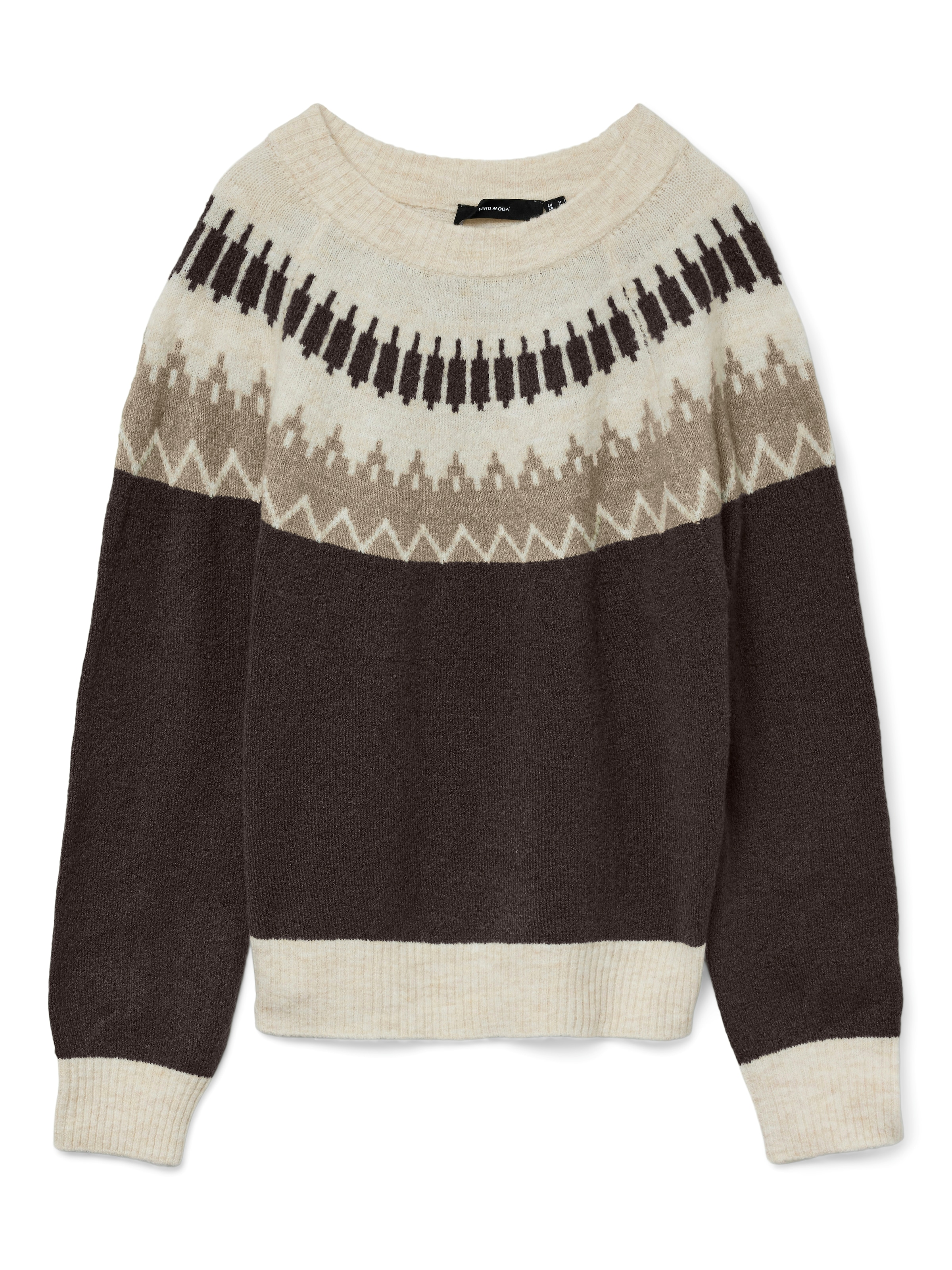 Vero Moda Strickpullover »VMSIMONE LS NORDIC PULLOVER GA REP BOO«