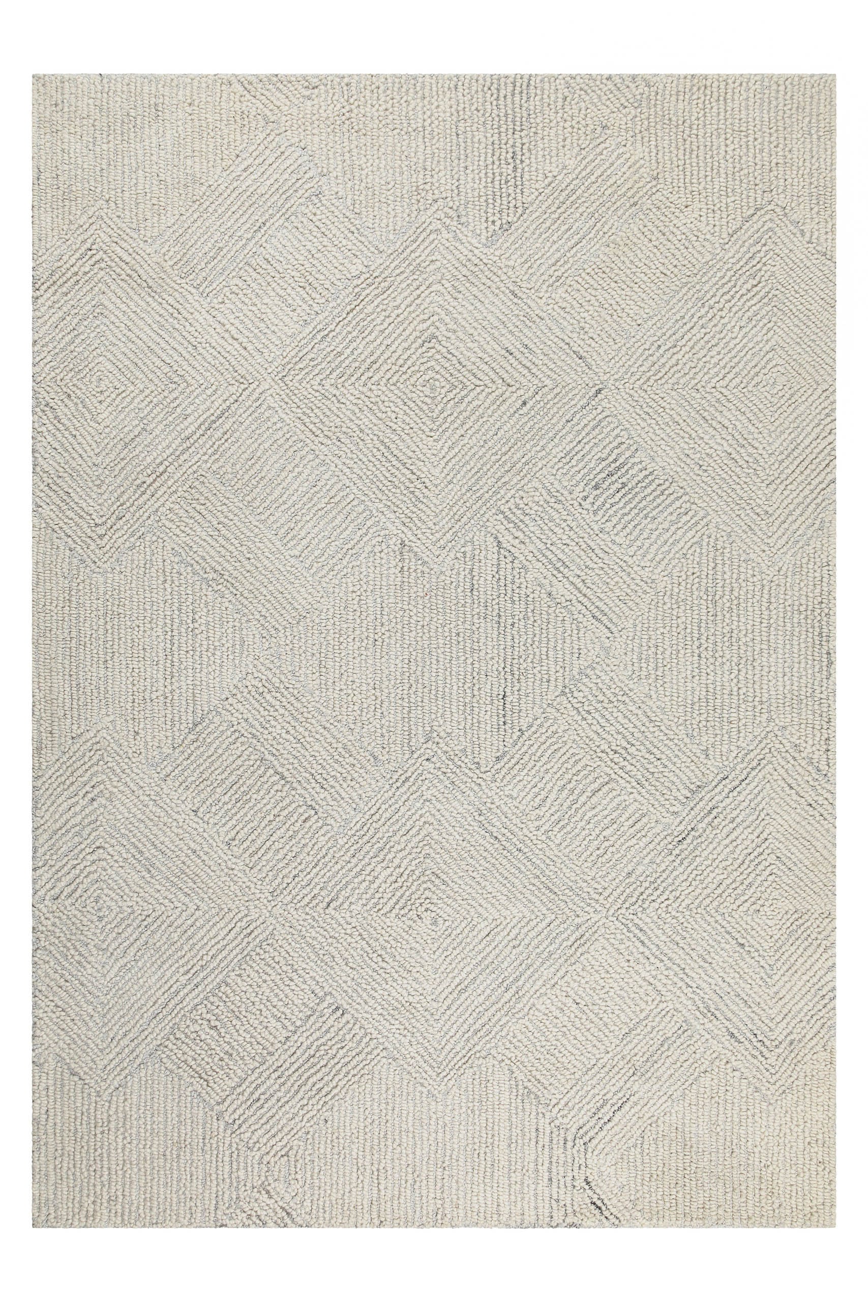 Wecon home Teppich »Hamptons THIRTYTHREE«, rechteckig, 15 mm Höhe, Läufer, Fasermix, Kurzflor, Wohnzimmer, elegant, robust, geometrisch