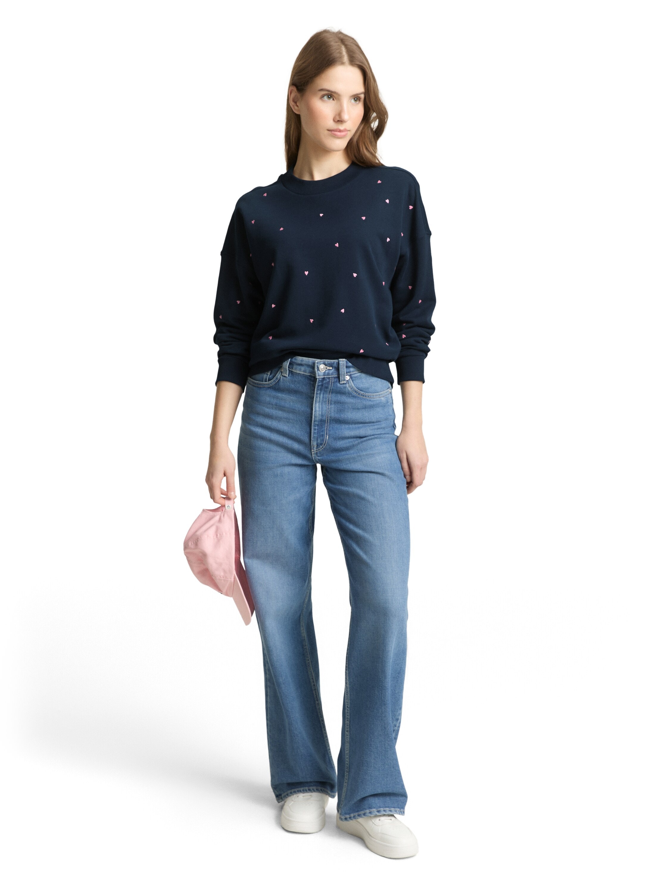 TOM TAILOR Denim Sweatshirt , mit All-Over Print
