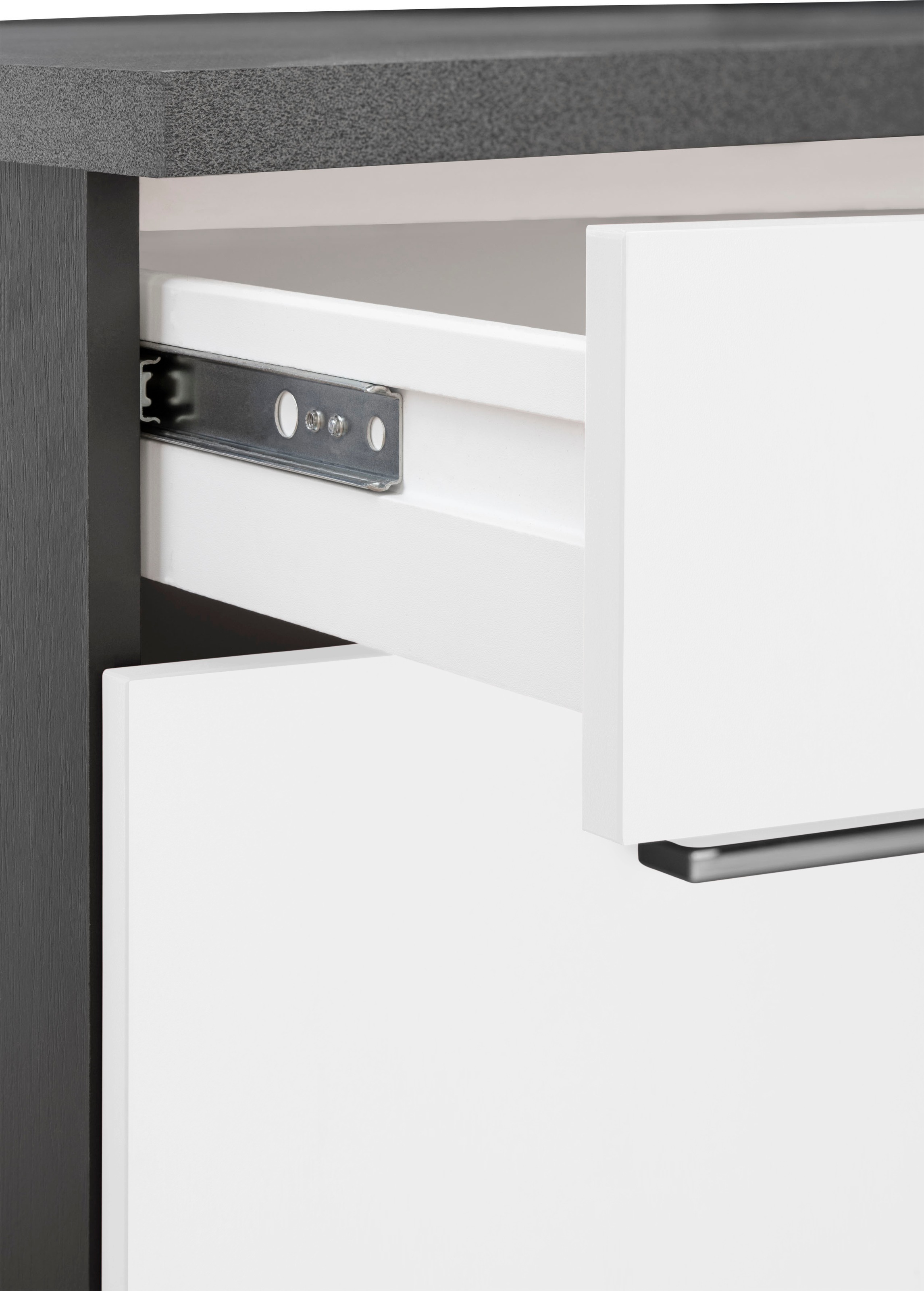KOCHSTATION Winkelküche »KS-Paris«, mit E-Geräten, Stellbreite 220/280 cm
