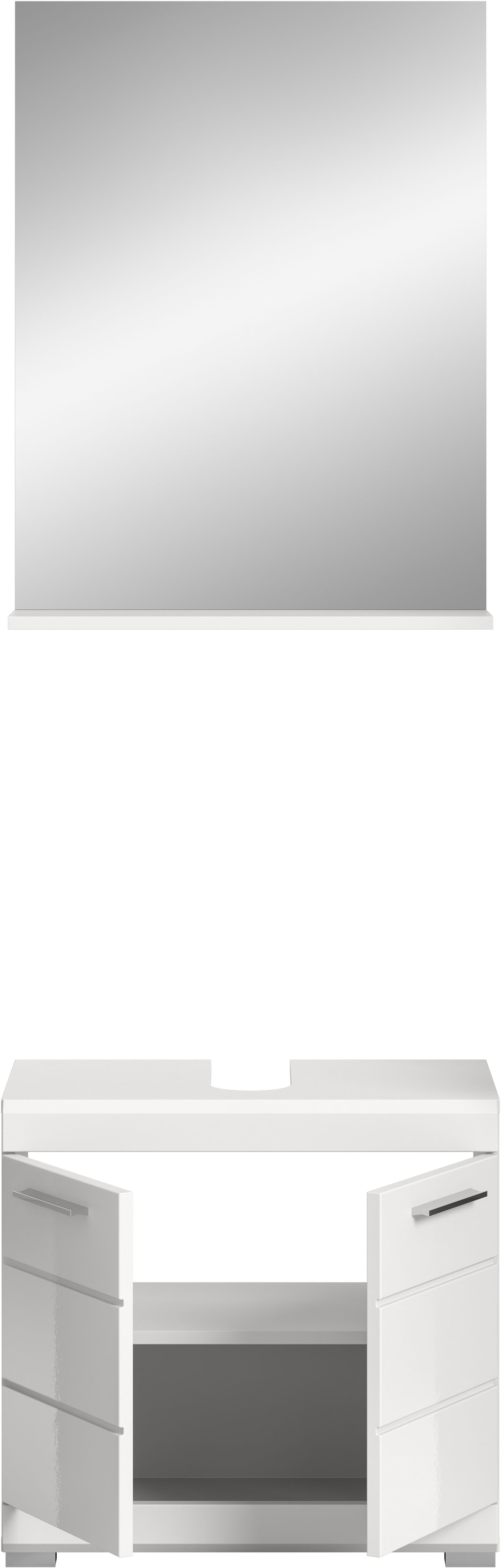 INOSIGN Badmöbel-Set »Siena, 2 teilig, bestehend aus: Waschbeckenunterschrank, Spiegel« Set, TOPSELLER!, 2 Stk. tlg.