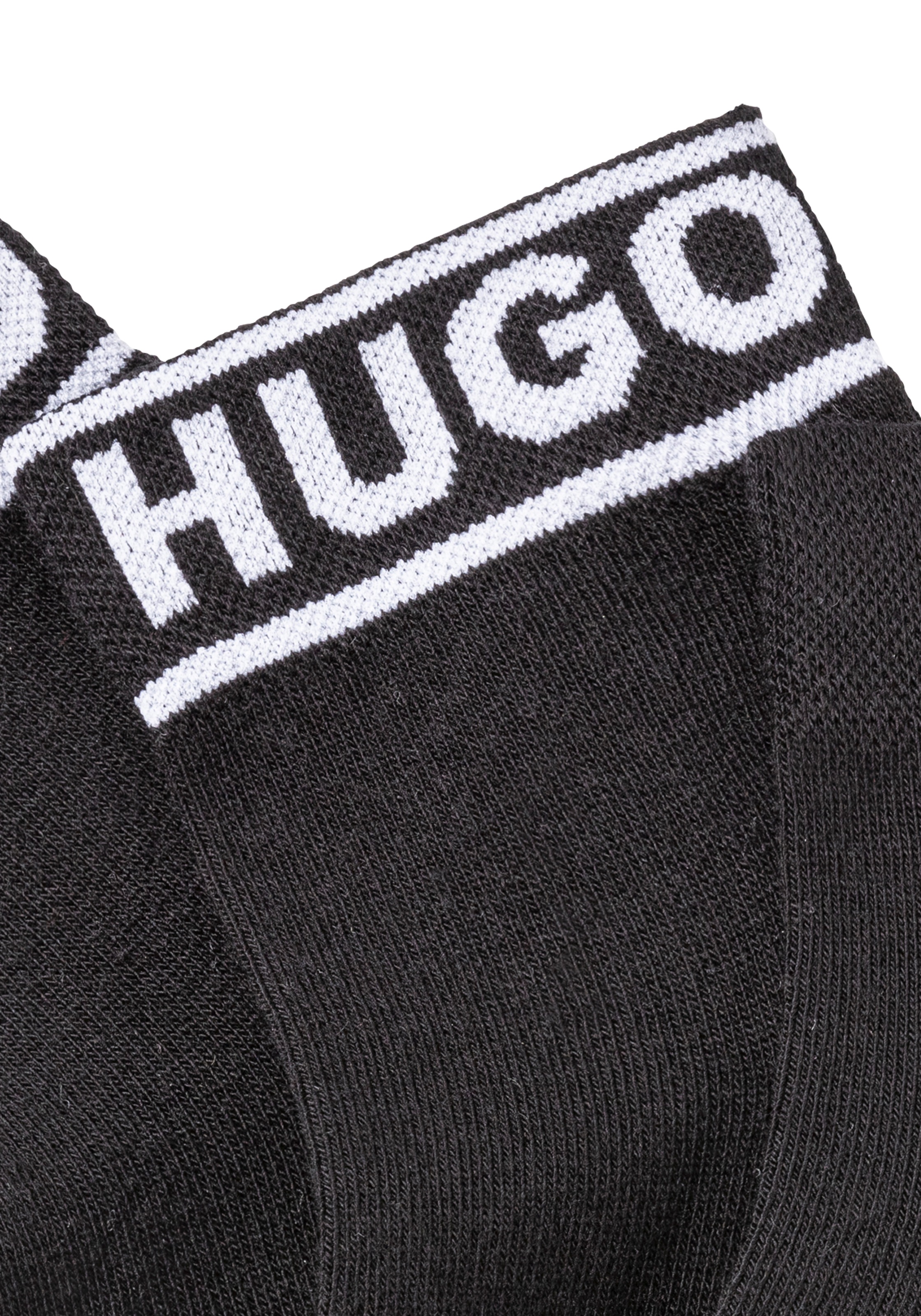 HUGO Underwear Freizeitsocken »2P SH LOGO CC W«, (Set, 2 Paar, 2er), mit Logobund